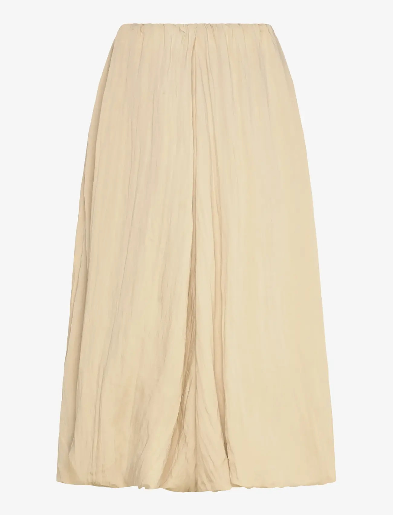 Selected - SLFROLAN HW BUBBLE HEM MIDI SKIRT - midi-röcke - island fossil - 1