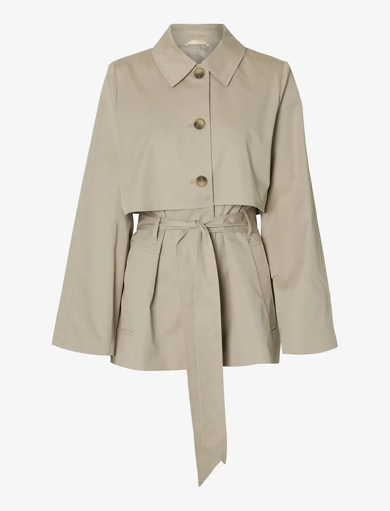 Selected - SLFBELLI TRENCHCOAT #S - trenchcoats - pure cashmere - 0