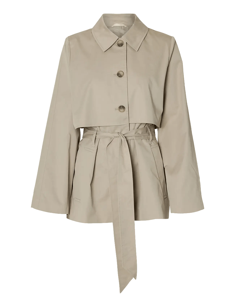 Selected - SLFBELLI TRENCHCOAT #S - trenchcoats - pure cashmere - 0