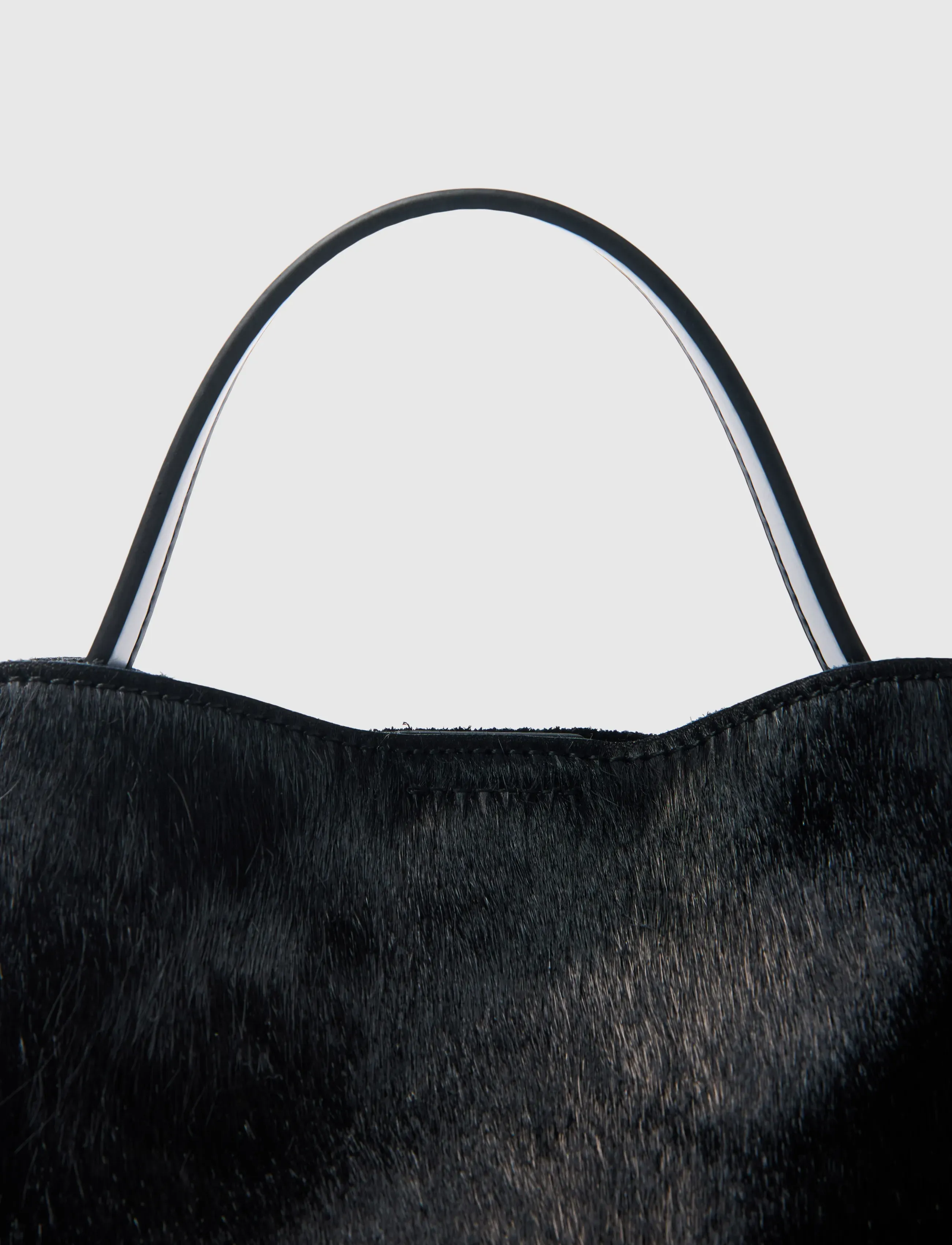 Selected - SLFSTELLA MINI COW BAG - håndtasker - black - 5