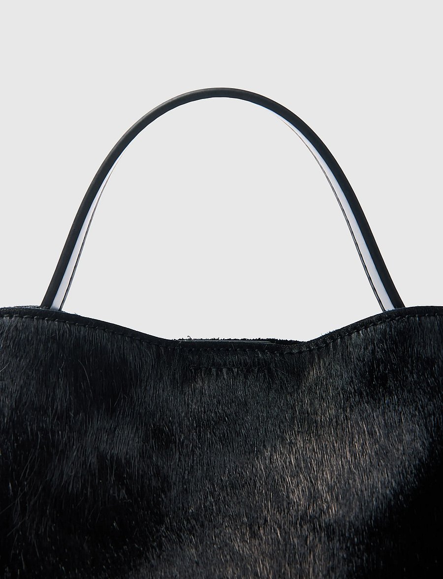 Selected - SLFSTELLA MINI COW BAG - handbags - black - 5