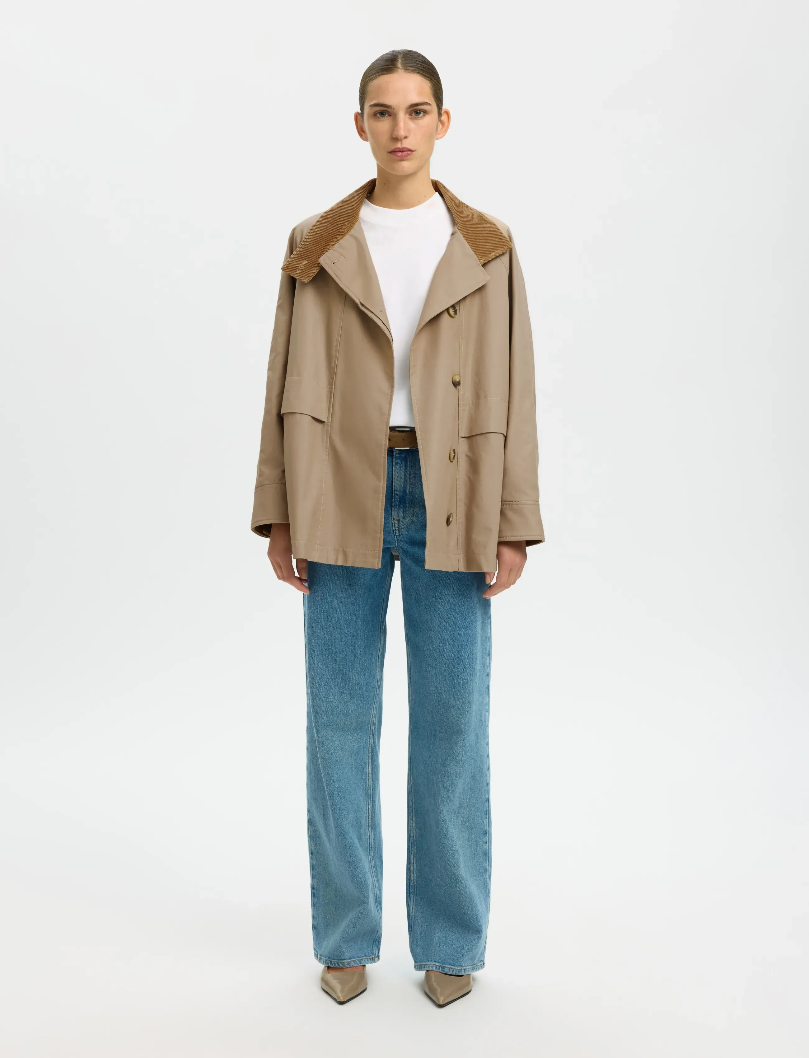 Selected - SLFKYLIE JACKET #S - frühlingsjacken - weathered teak - 4