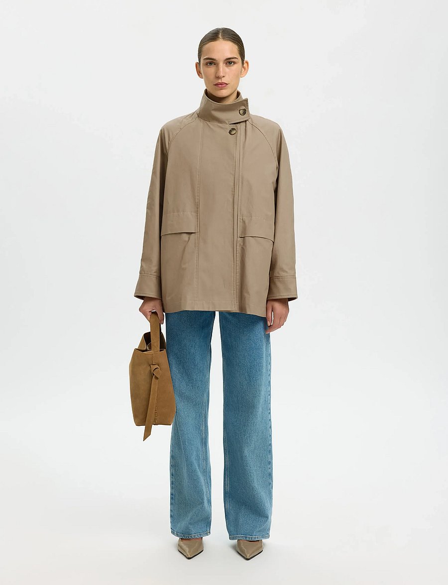 Selected - SLFKYLIE JACKET #S - frühlingsjacken - weathered teak - 5