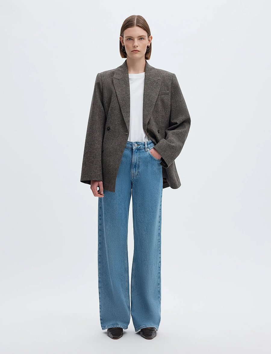 Selected - SLWWIDE BEA-KORI LIGHT BL HW JEANS NOOS - vide jeans - light blue denim - 3