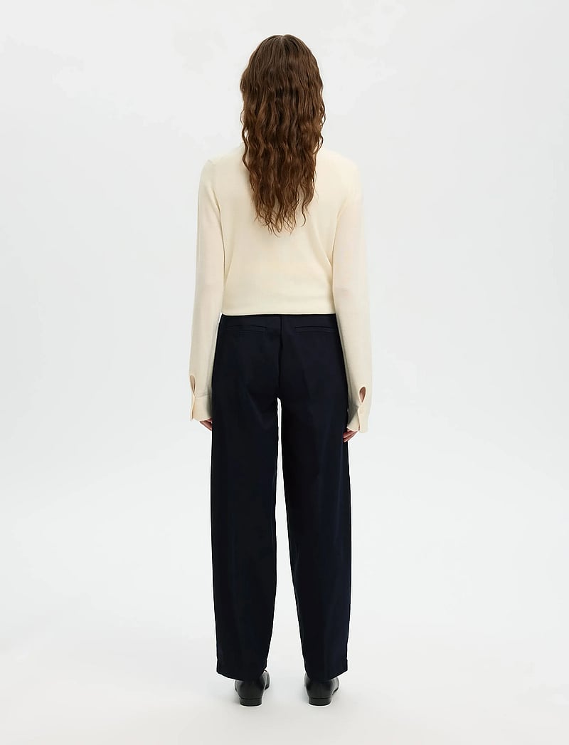 Selected - SLWBARREL MILLE HW PANT NOOS - barrel-hosen - dark sapphire - 2