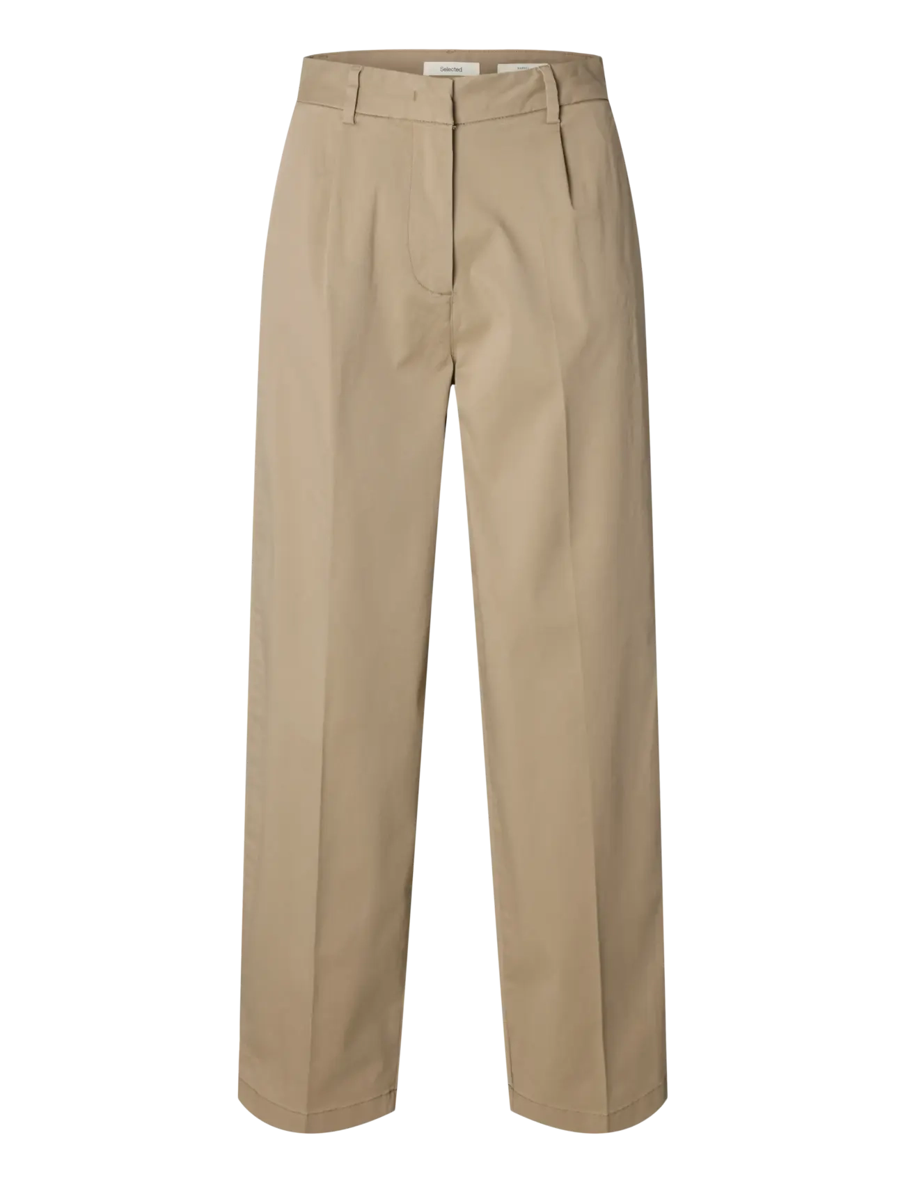 SELECTED Slwbarrel Mille Hw Hose Noos Beige - 38x32 - Damen