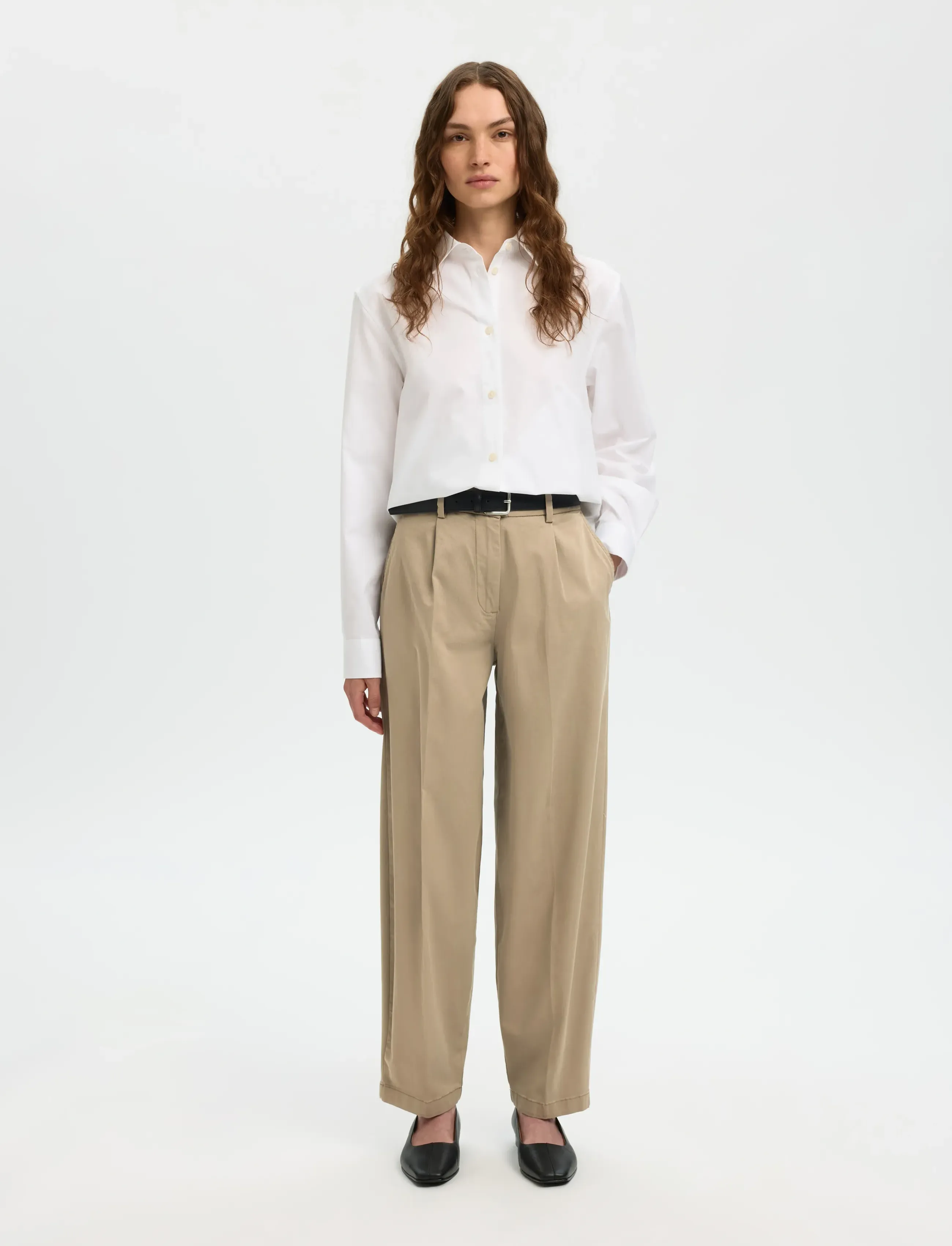 SELECTED Slwbarrel Mille Hw Pant Noos cargobyxor dam – bild 3
