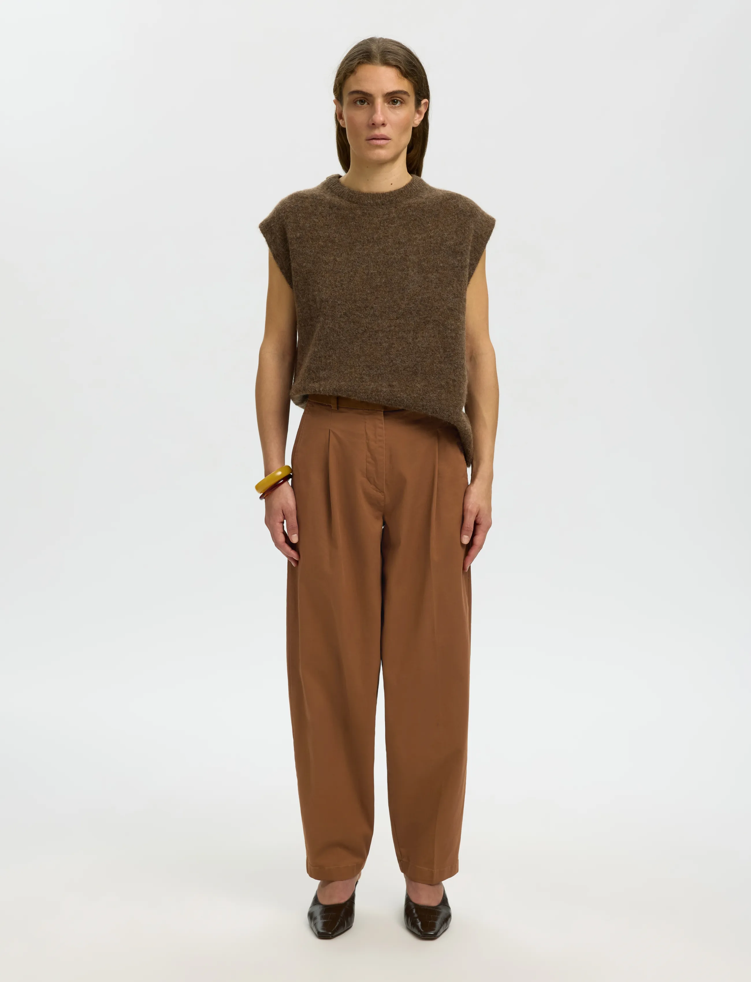 SELECTED Slwbarrel Mille Hw Pant Noos cargobyxor dam – bild 3