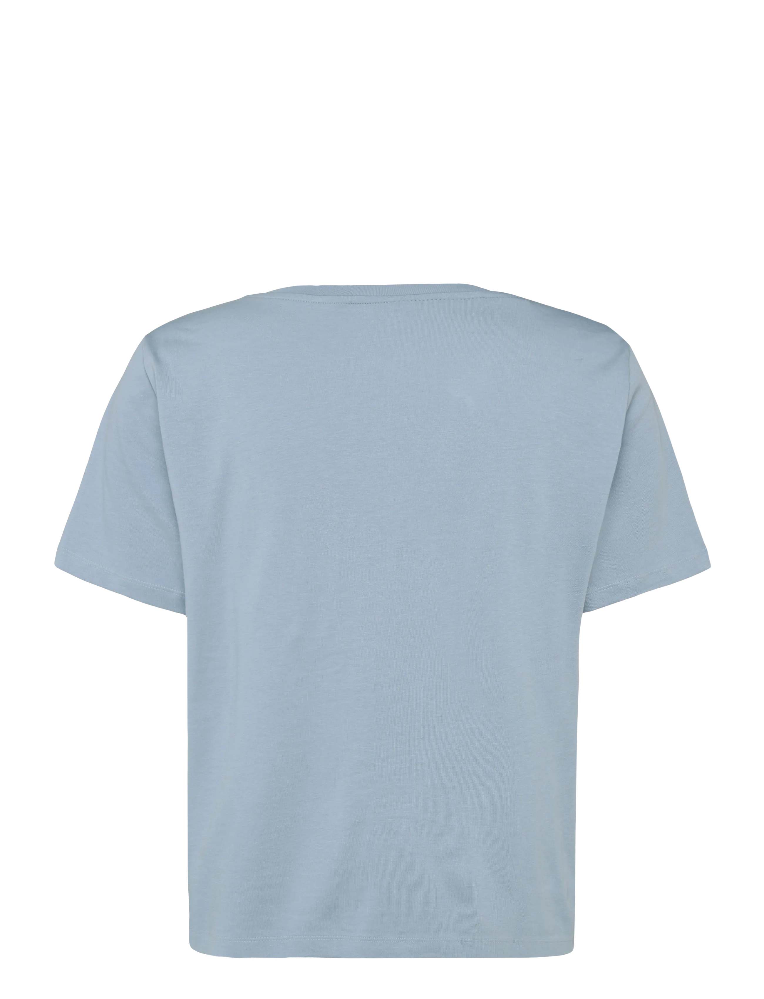 Selected - SLFMILA TWISTED SS TEE - t-shirts - dusty blue - 1