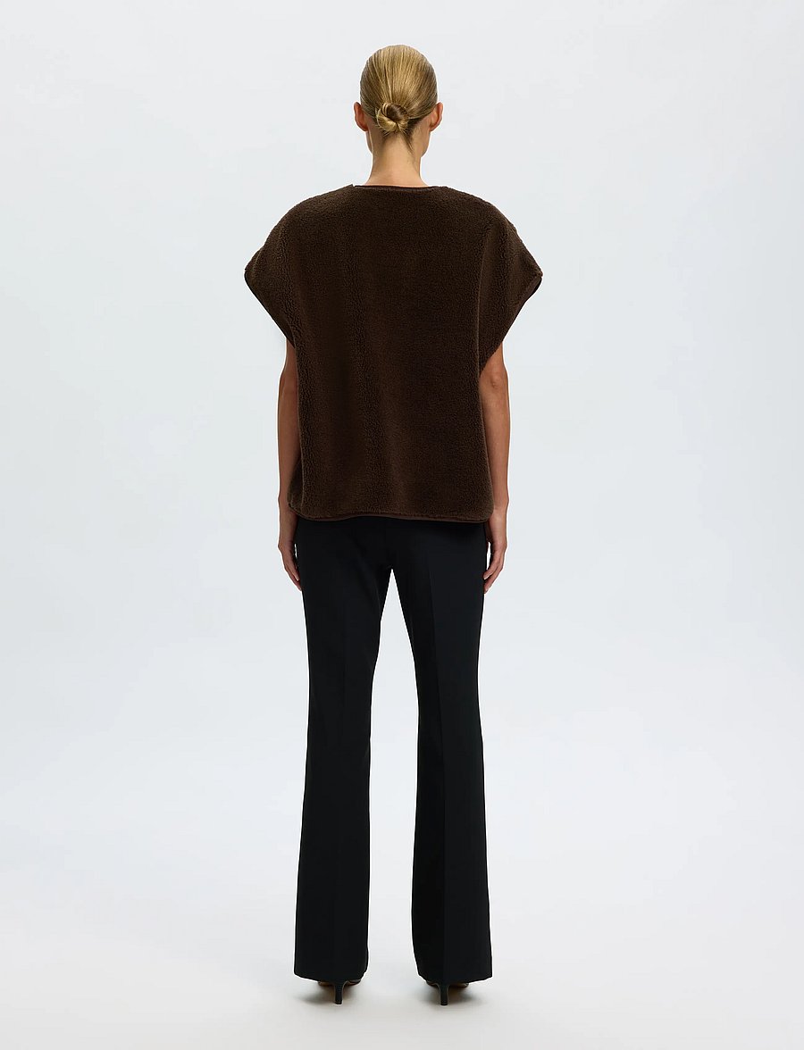 Selected - SLWSMILLA SHORT TEDDY VEST - fleece- und teddy-westen - delicioso - 2