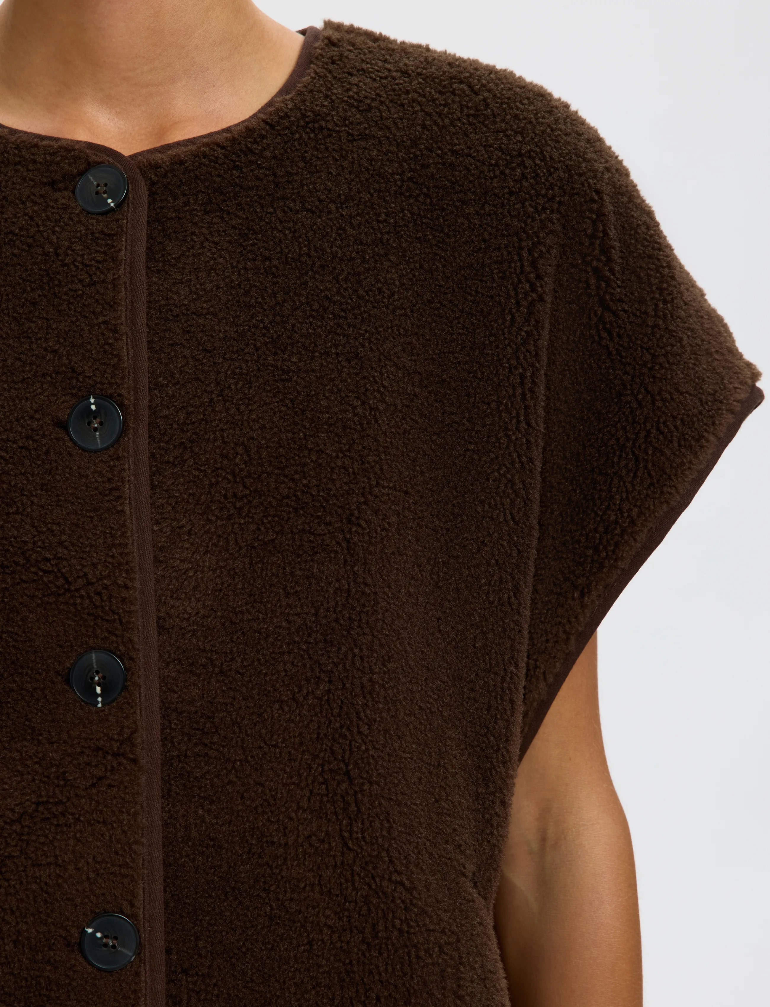 Selected - SLWSMILLA SHORT TEDDY VEST - fleece- und teddy-westen - delicioso - 4