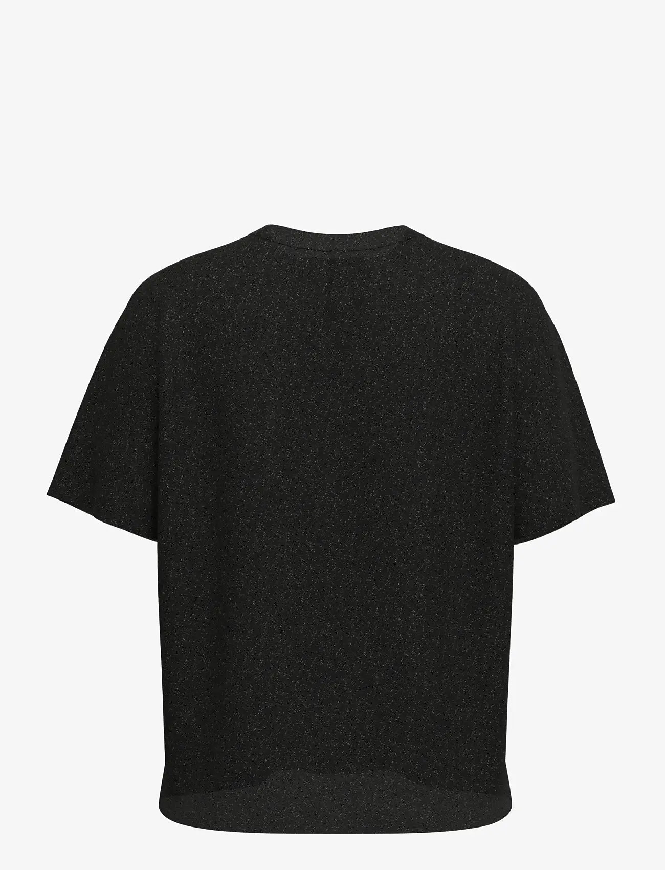 Selected - SLFANJA BOXY TEE - t-shirts - black - 2
