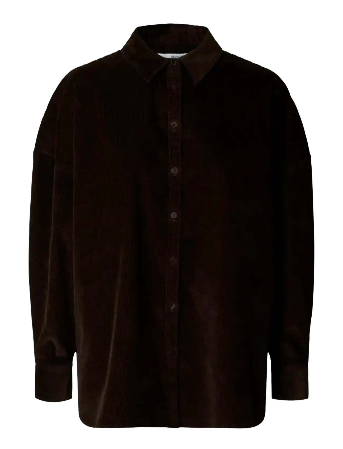 Selected SLFRUNA CORDUROY SHIRT - Skjortejakker - CHOCOLATE TORTE / brown