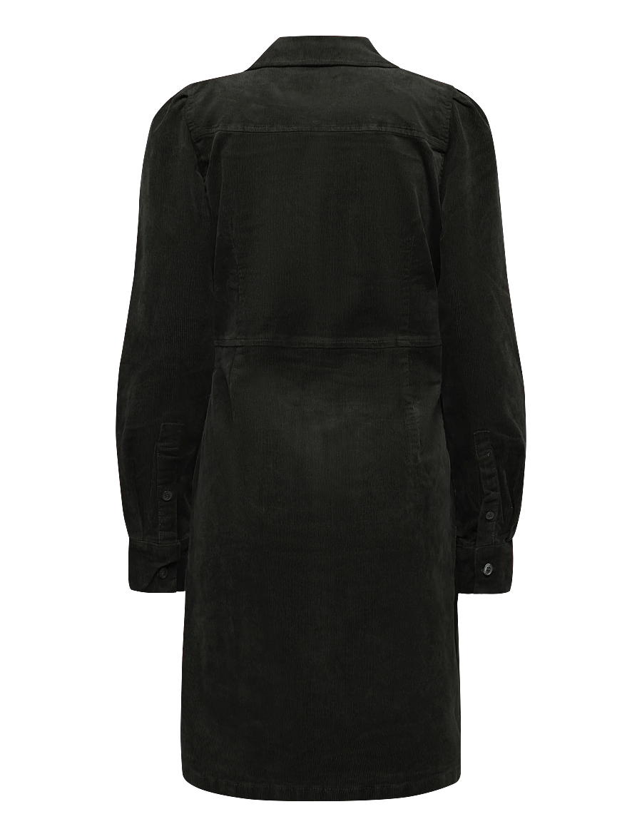 Selected - SLWRUNA SHORT CORDUROY DRESS NOOS - skjortklänningar - deep depths - 2