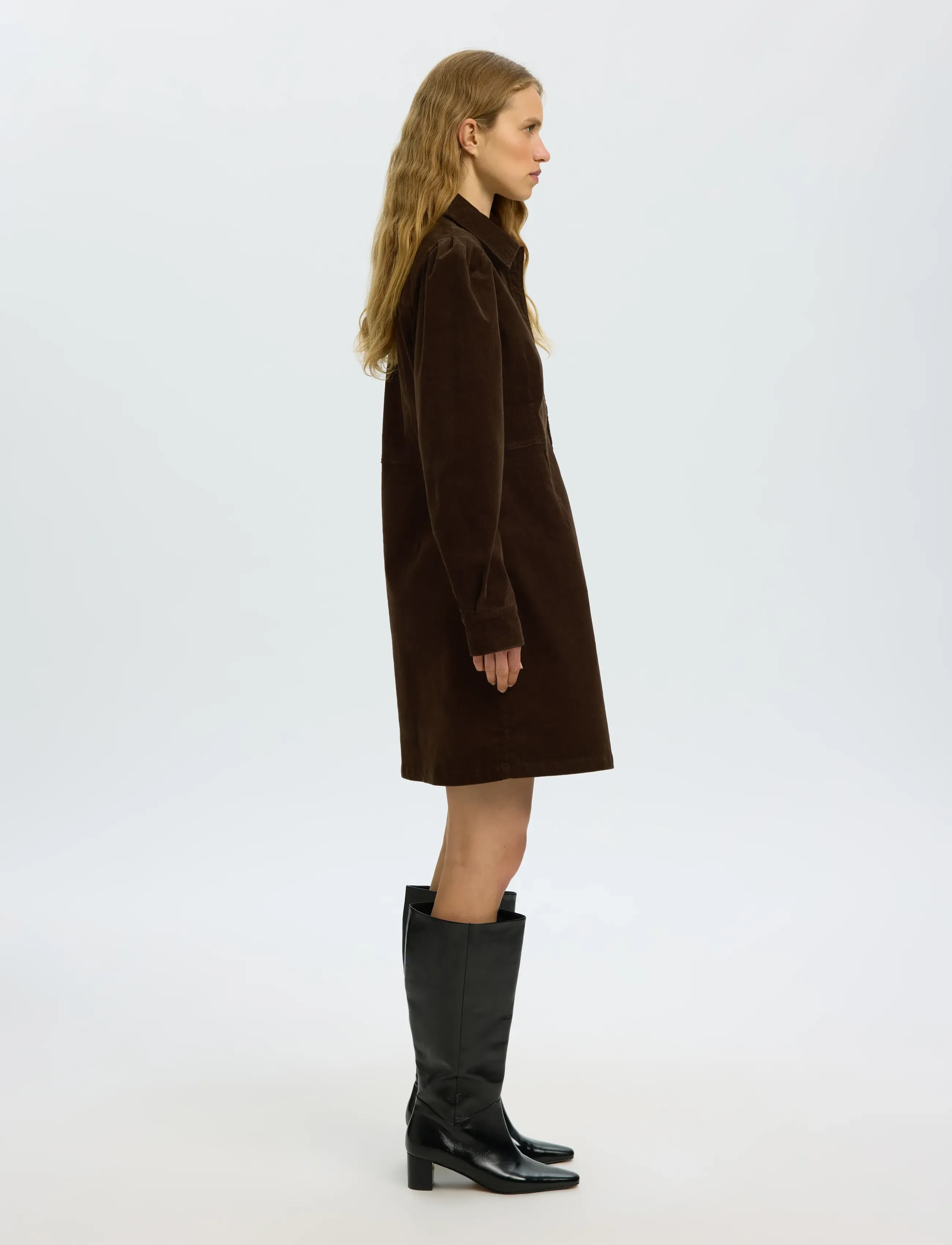 Selected - SLWRUNA SHORT CORDUROY DRESS NOOS - hemdkleider - delicioso - 5