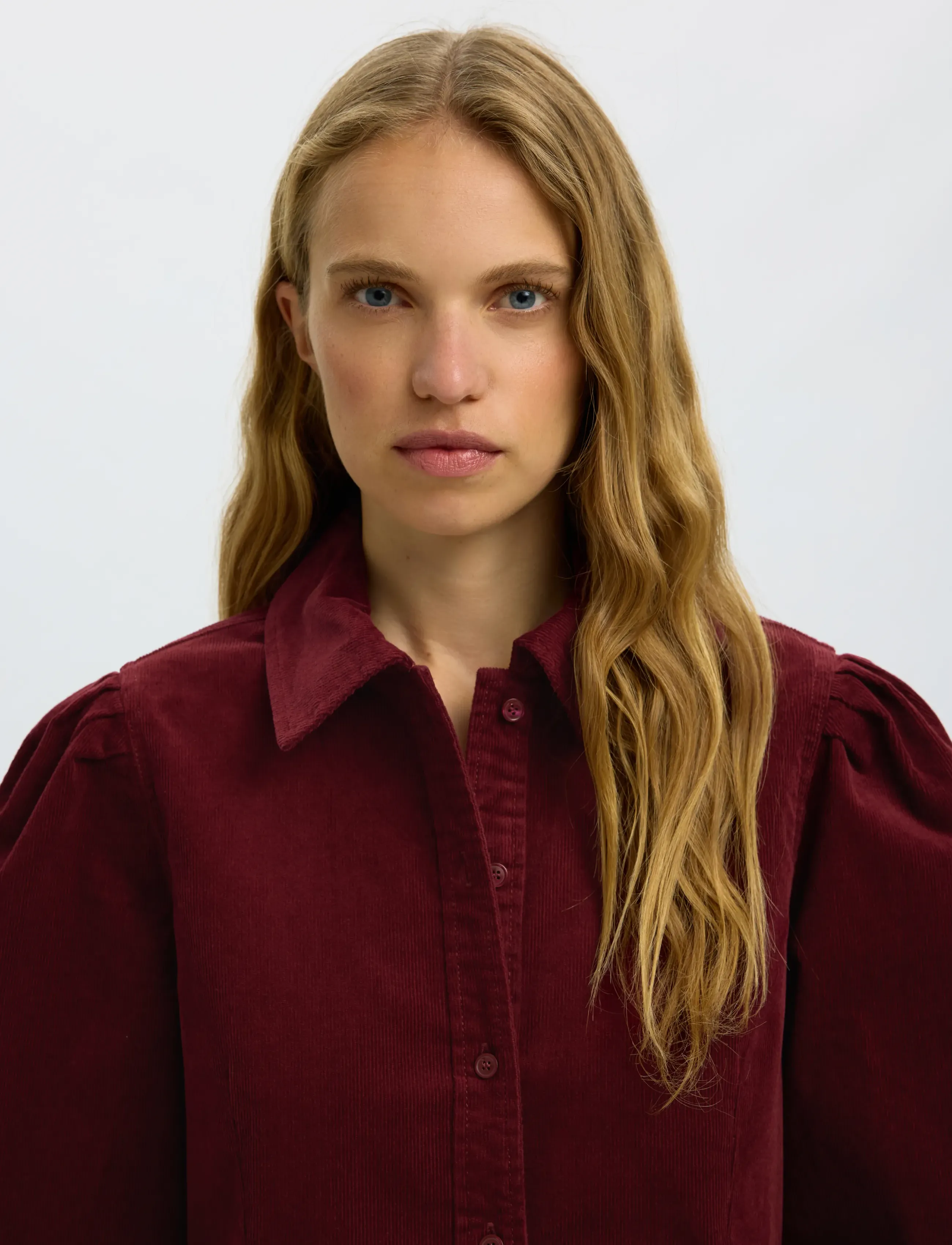Selected - SLWRUNA SHORT CORDUROY DRESS NOOS - särkkleidid - tawny port - 4