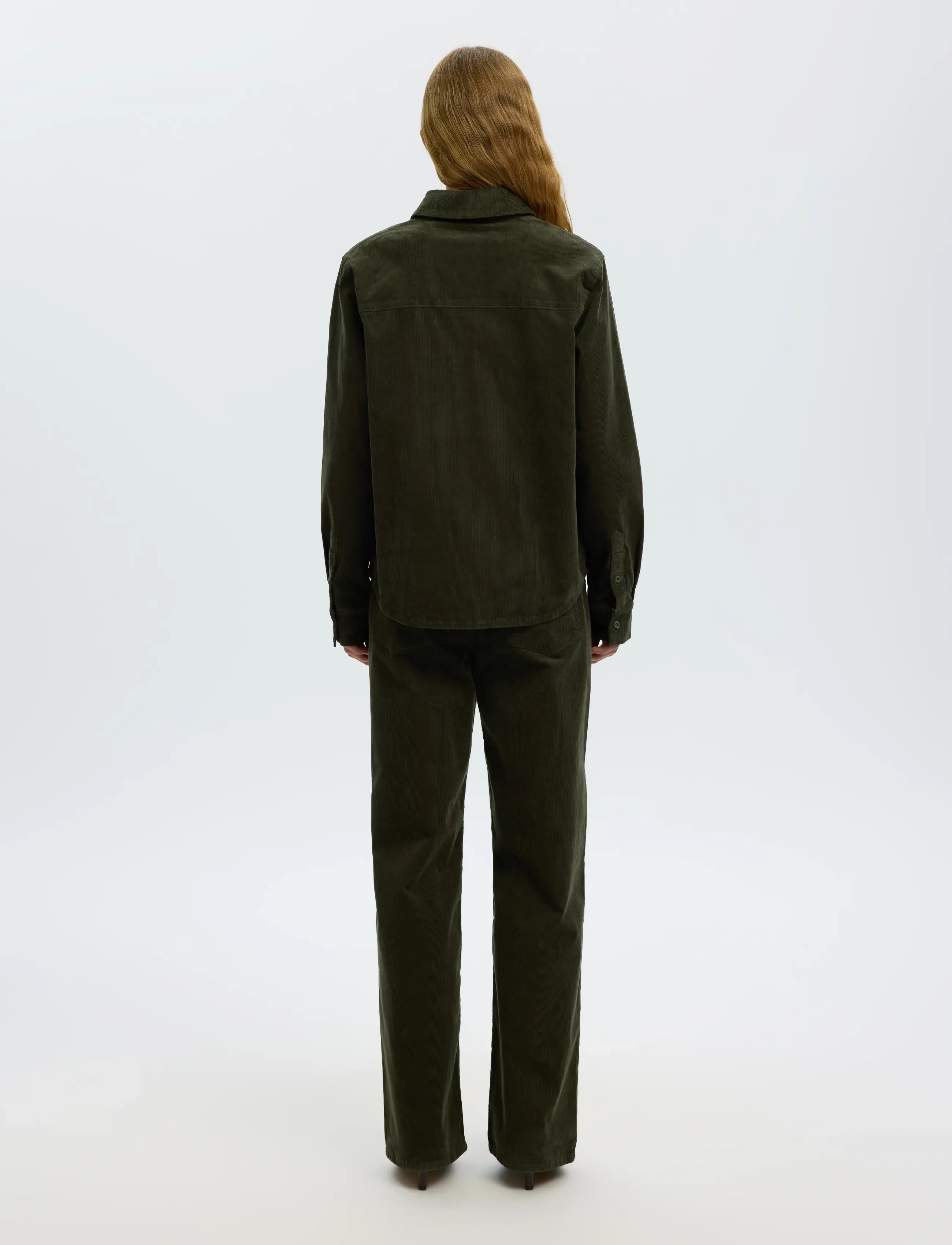 Selected - SLWWIDE RUNA HW CORDUROY PANT NOOS - brede jeans - deep depths - 2