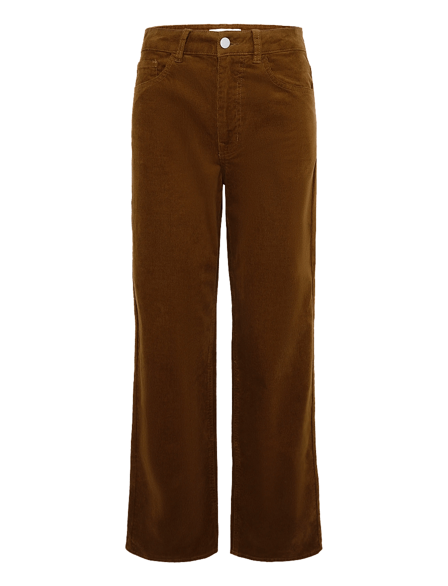 Selected - SLWWIDE RUNA HW CORDUROY PANT NOOS - hosen mit weitem bein - monks robe - 0
