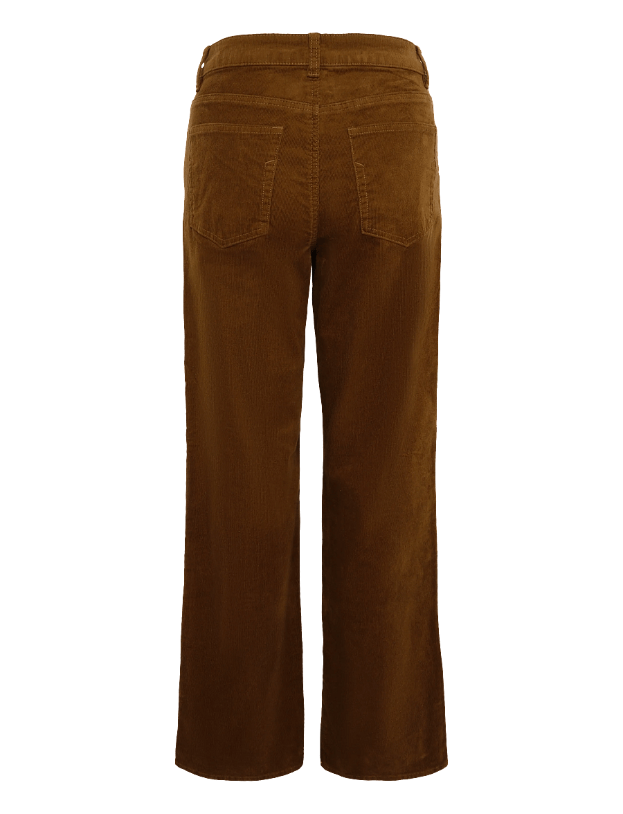 Selected - SLWWIDE RUNA HW CORDUROY PANT NOOS - hosen mit weitem bein - monks robe - 1