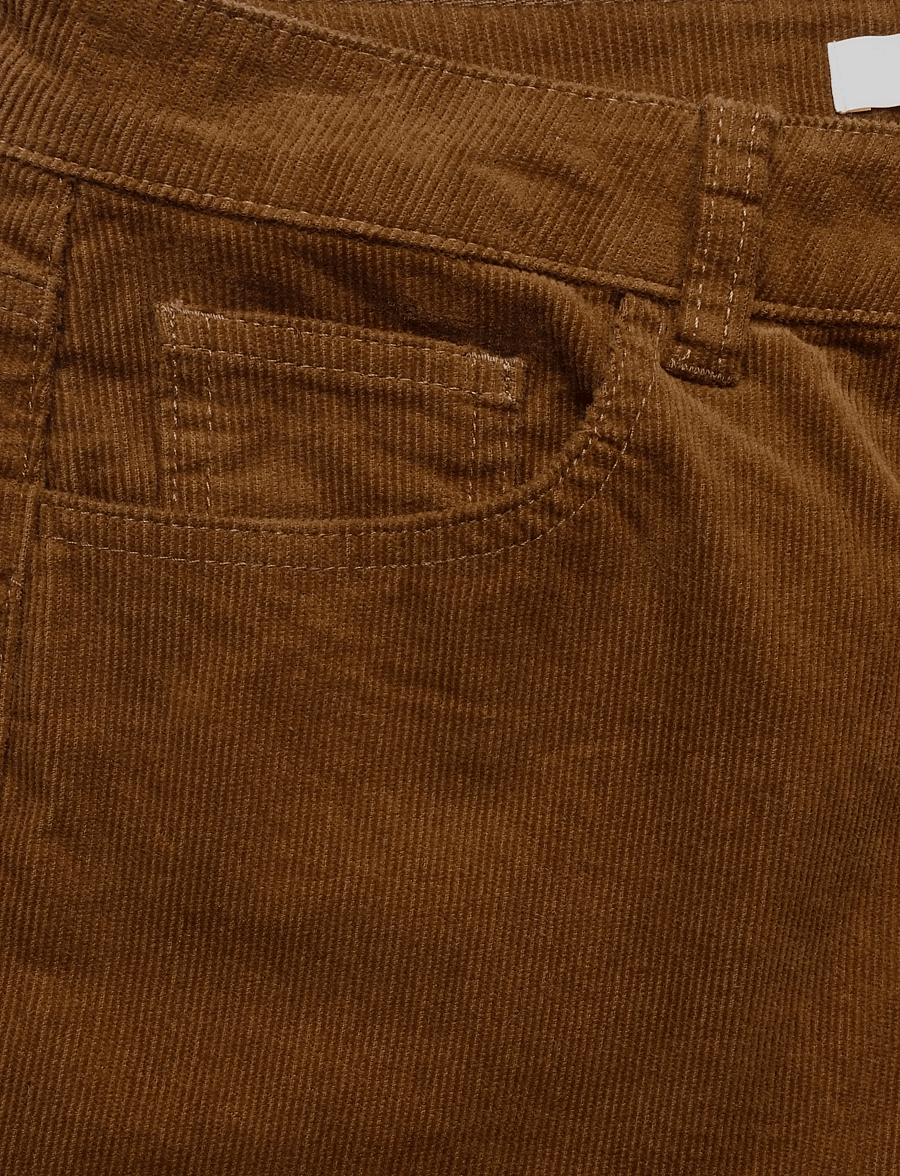 Selected - SLWWIDE RUNA HW CORDUROY PANT NOOS - hosen mit weitem bein - monks robe - 2