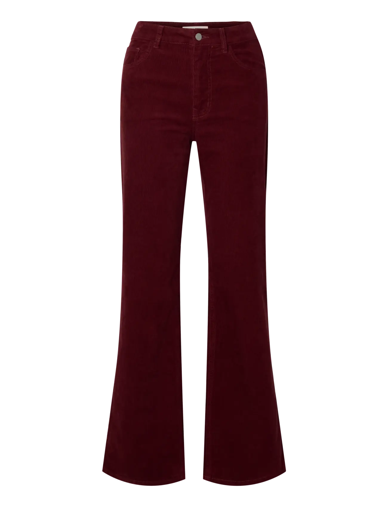 Selected - SLWWIDE RUNA HW CORDUROY PANT NOOS - vida jeans - tawny port - 1