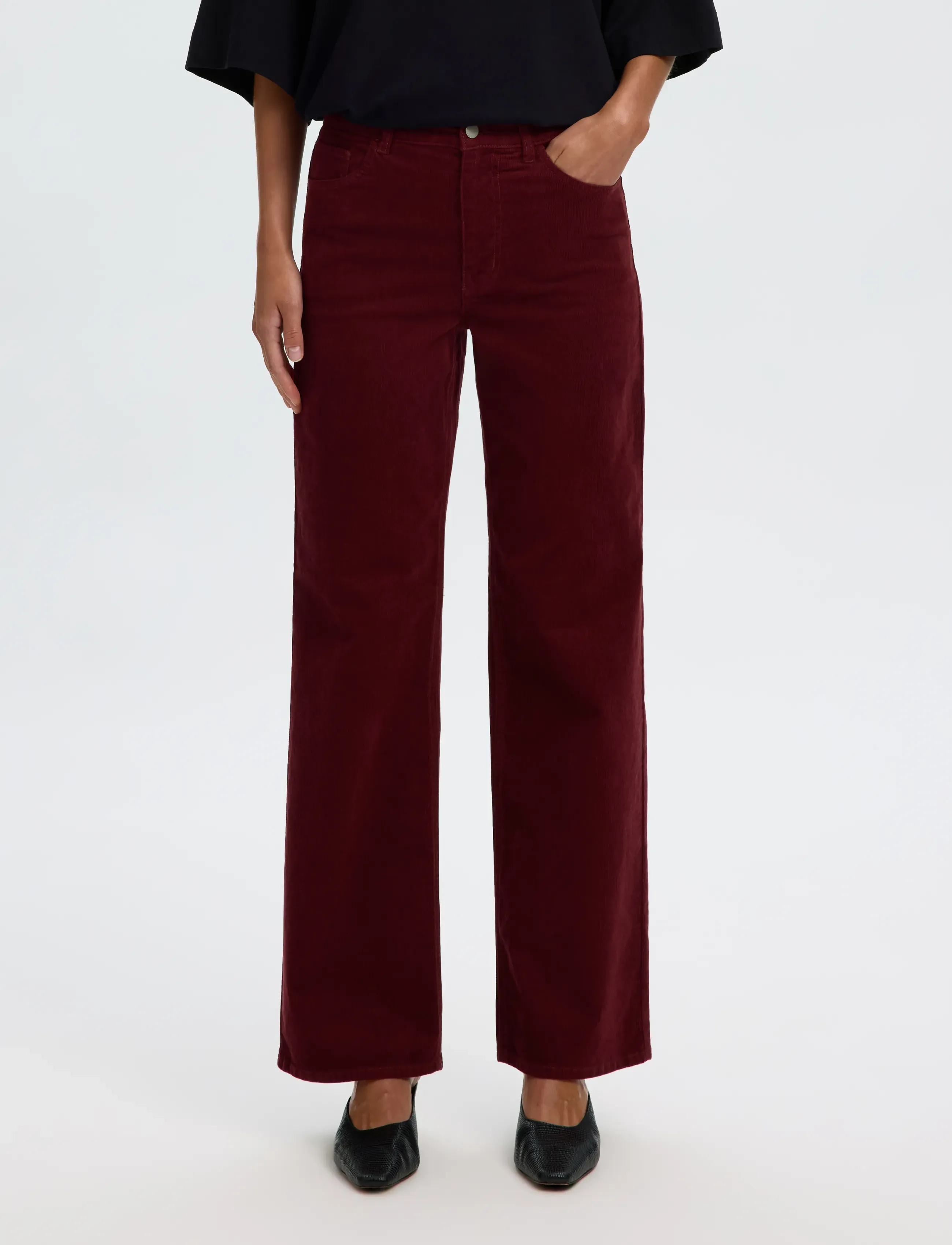 Slwwide Runa Hw Corduroy Pant Noos 2