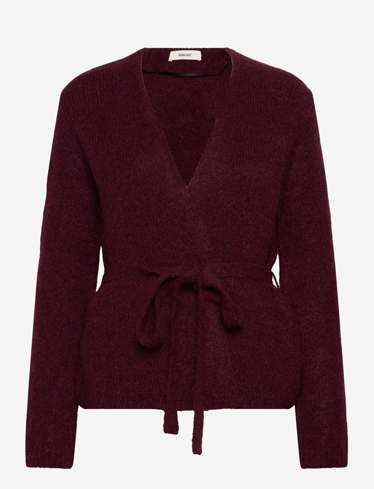 Selected - SLFGABELLA LS KNIT BELT CARDIGAN - cardigans - fig - 0