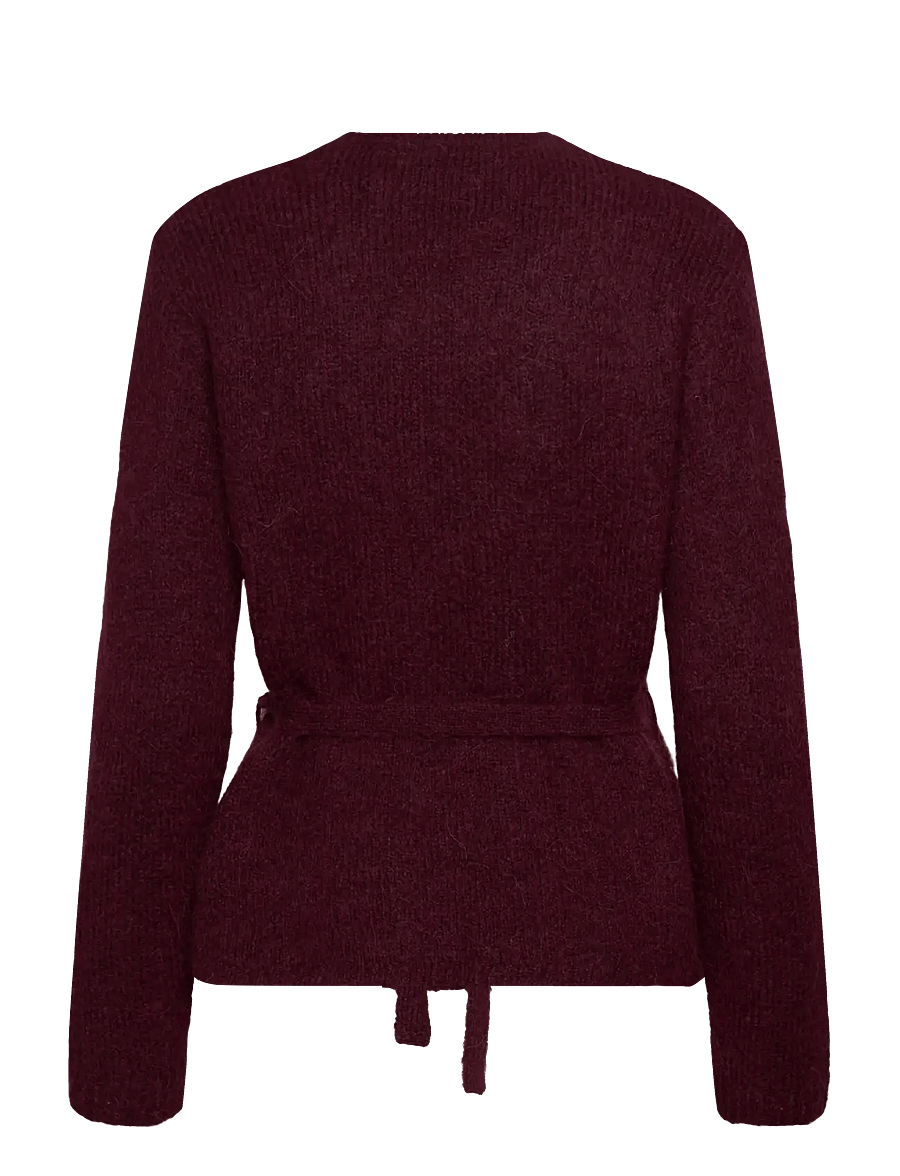 Selected - SLFGABELLA LS KNIT BELT CARDIGAN - strickjacken - fig - 1