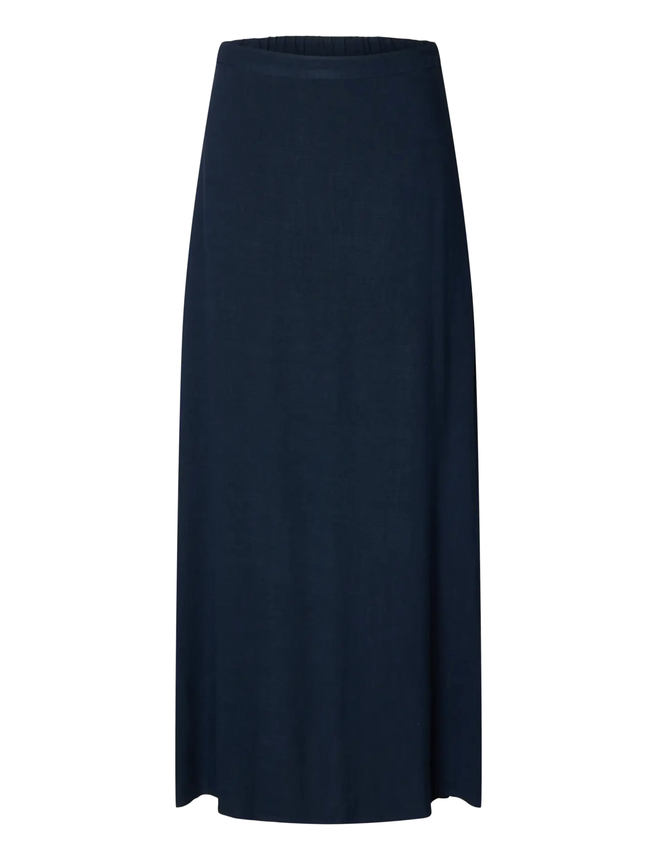 Selected SLFVIVA HW ANKLE LINEN BLEND SKIRT NOOS - Selected - DARK SAPPHIRE / navy