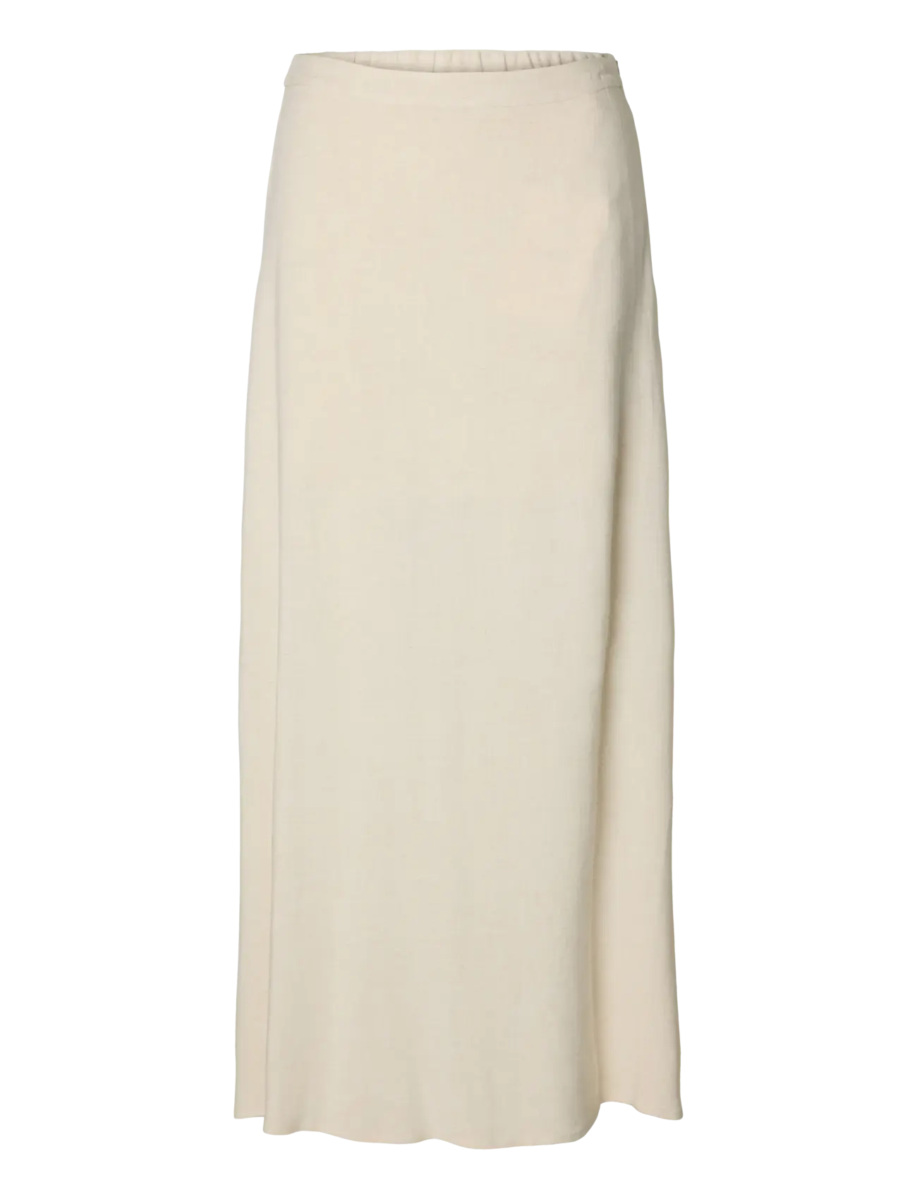 Selected SLFVIVA HW ANKLE LINEN BLEND SKIRT NOOS - Rokken - SANDSHELL / cream