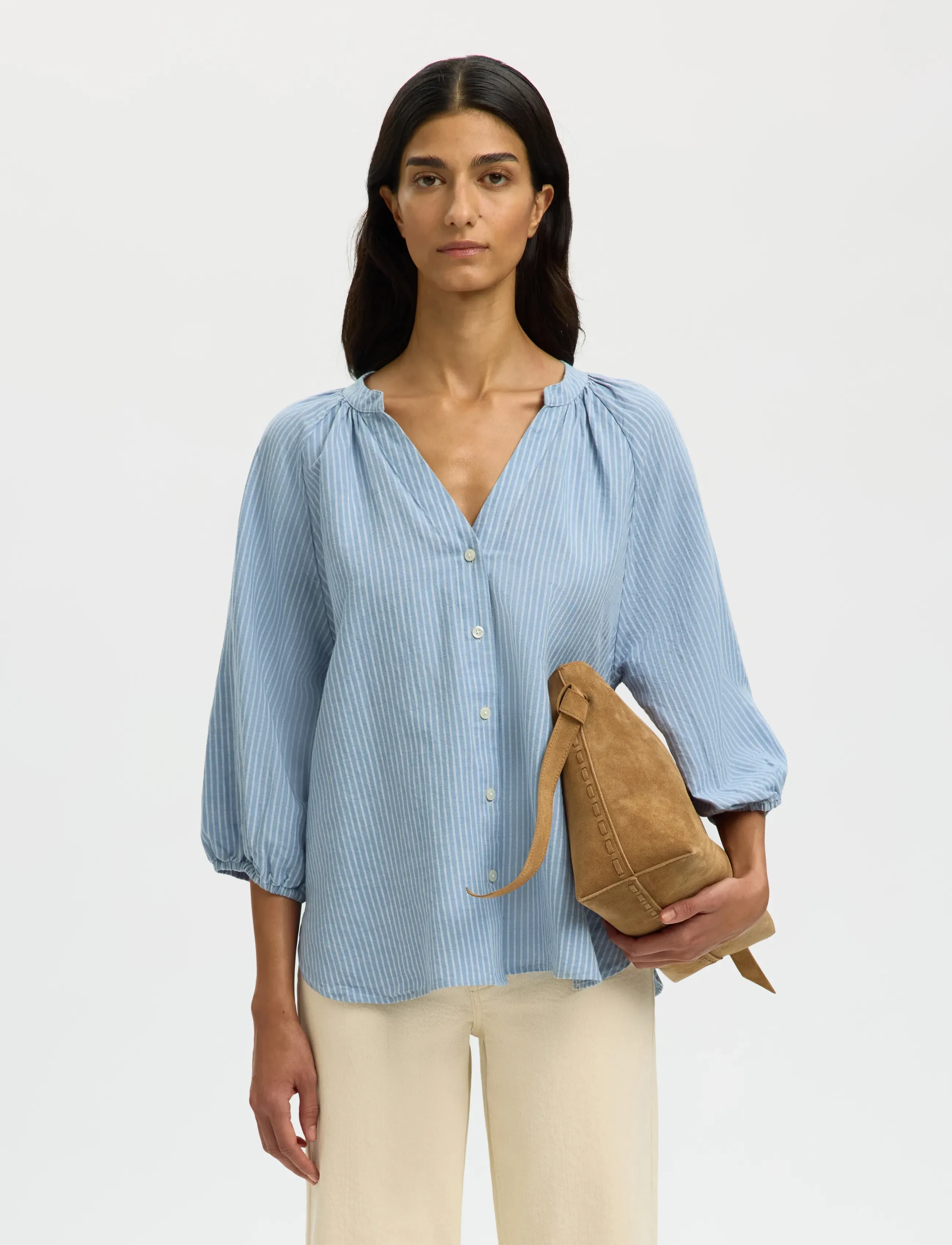 Slfcleo-Alberta Linen Blend Shirt Noos