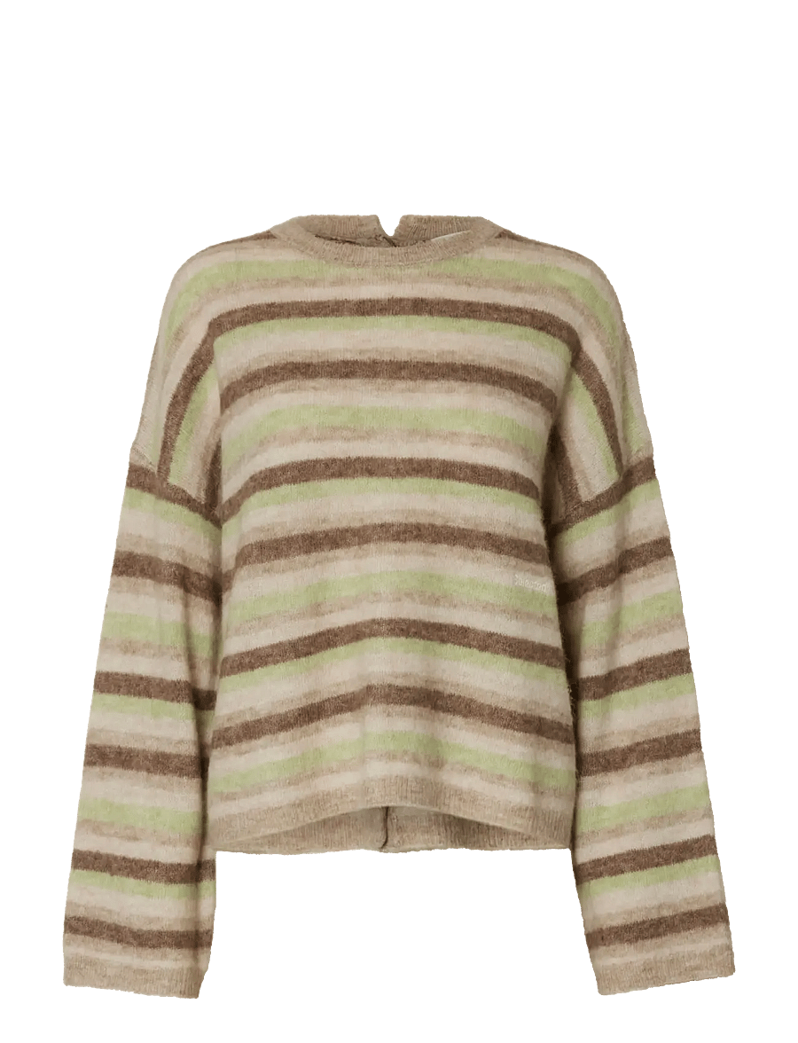 Selected - SLFLULU LS KNIT BUTTON O-NECK - megztiniai - pure cashmere - 1