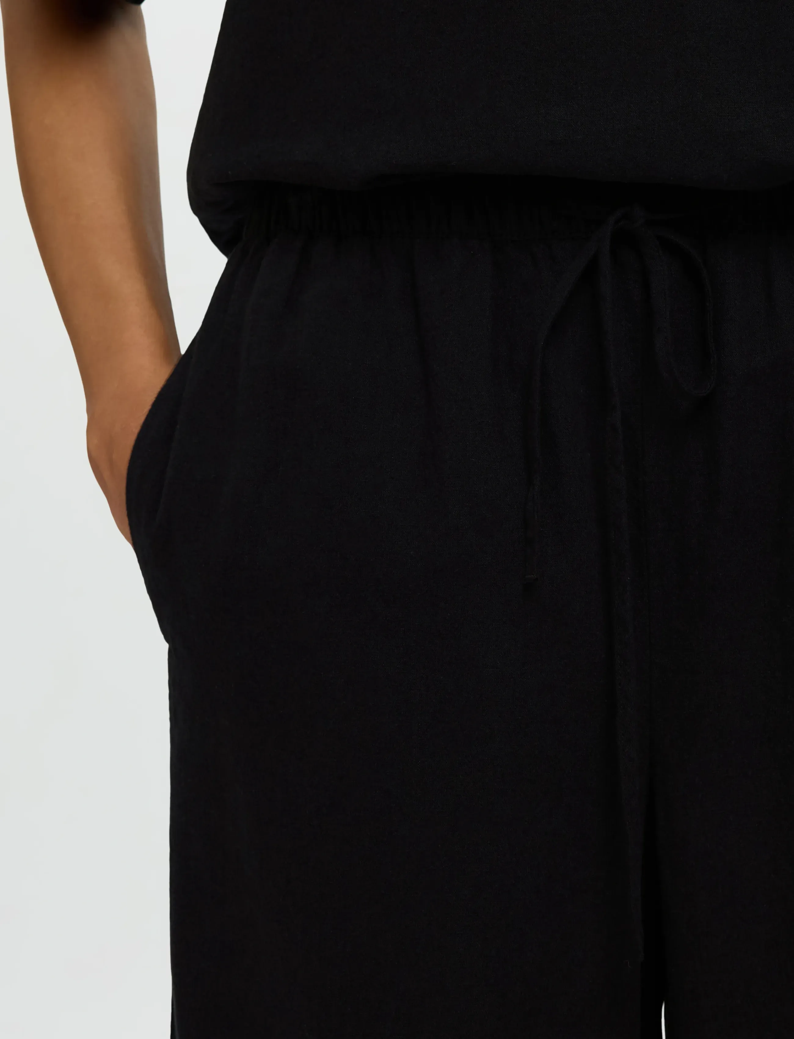 SELECTED Slwluisa Mw Wide Linen Blend Pant Noos linnebyxor dam – bild 4