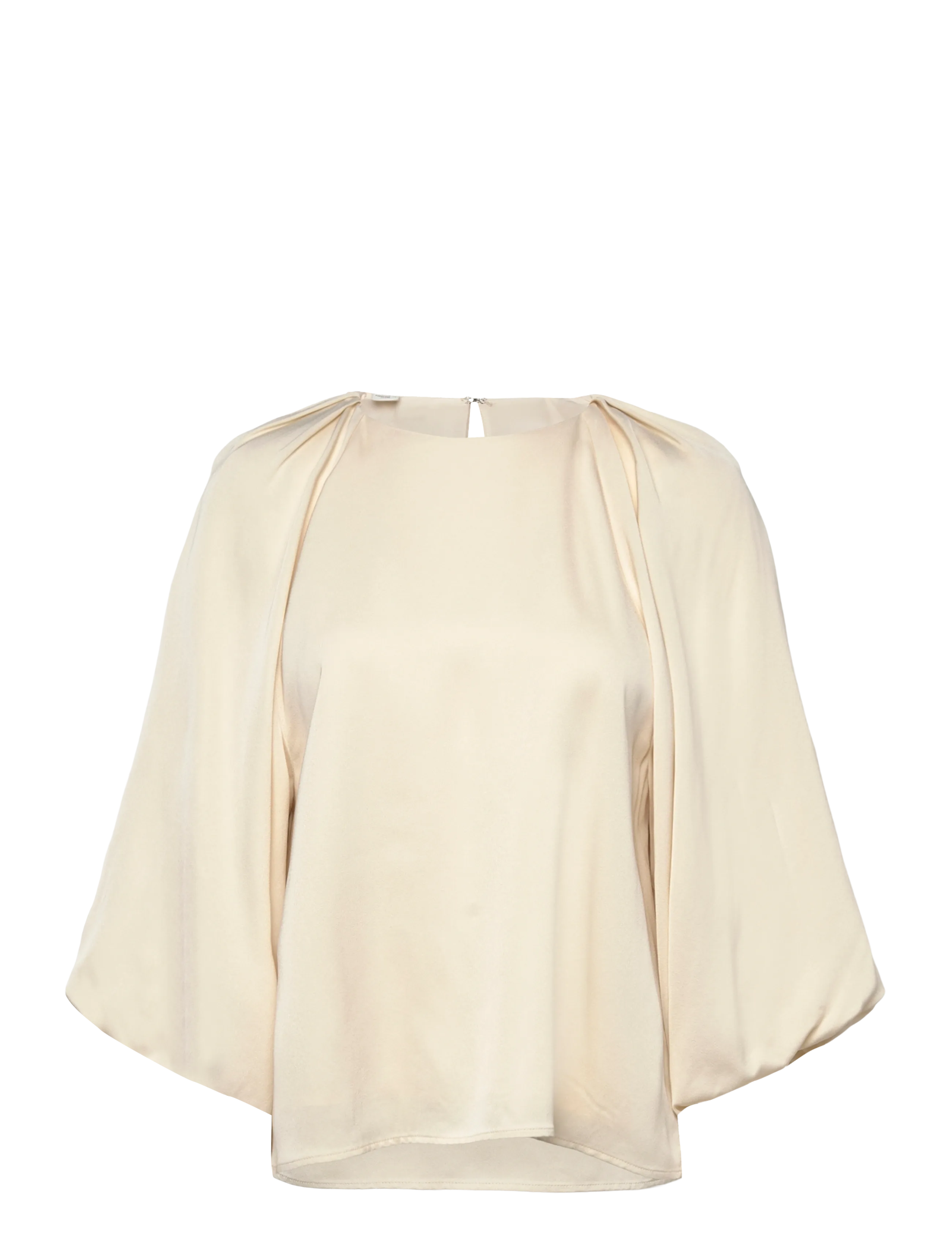 Selected SLFLAURINA 3/4 TOP NOOS - Bluser - BIRCH / cream