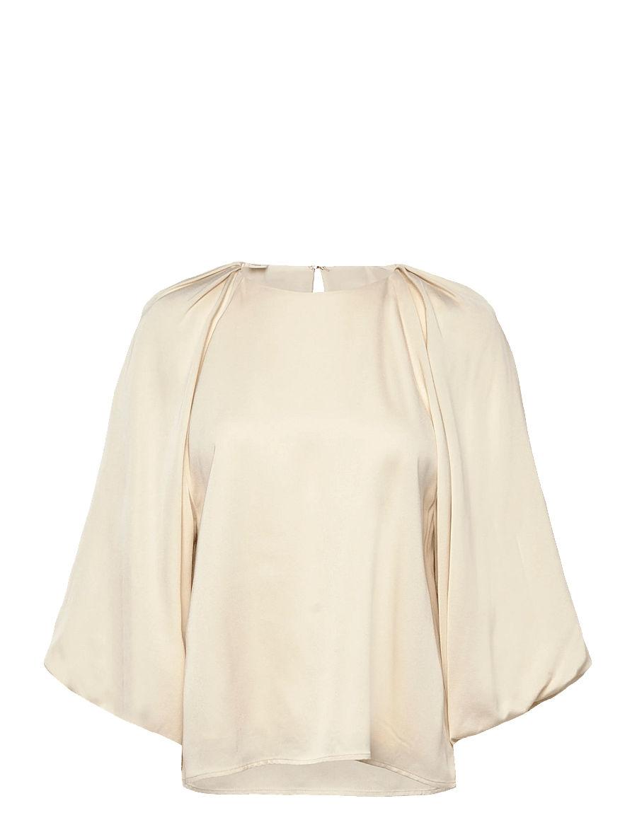 Selected - SLFLAURINA 3/4 TOP NOOS - langærmede bluser - birch - 0