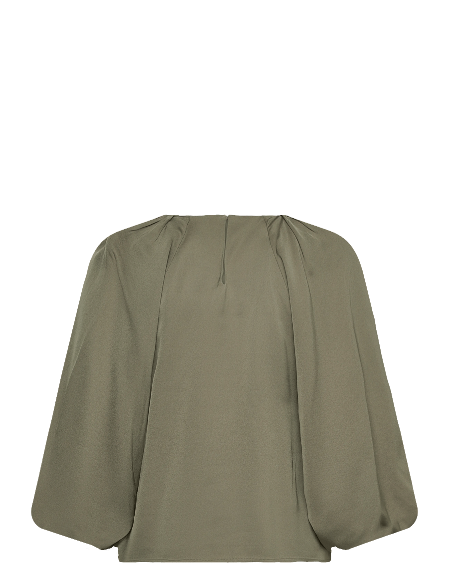 Selected - SLFLAURINA 3/4 TOP NOOS - blouses met lange mouwen - deep lichen green - 1