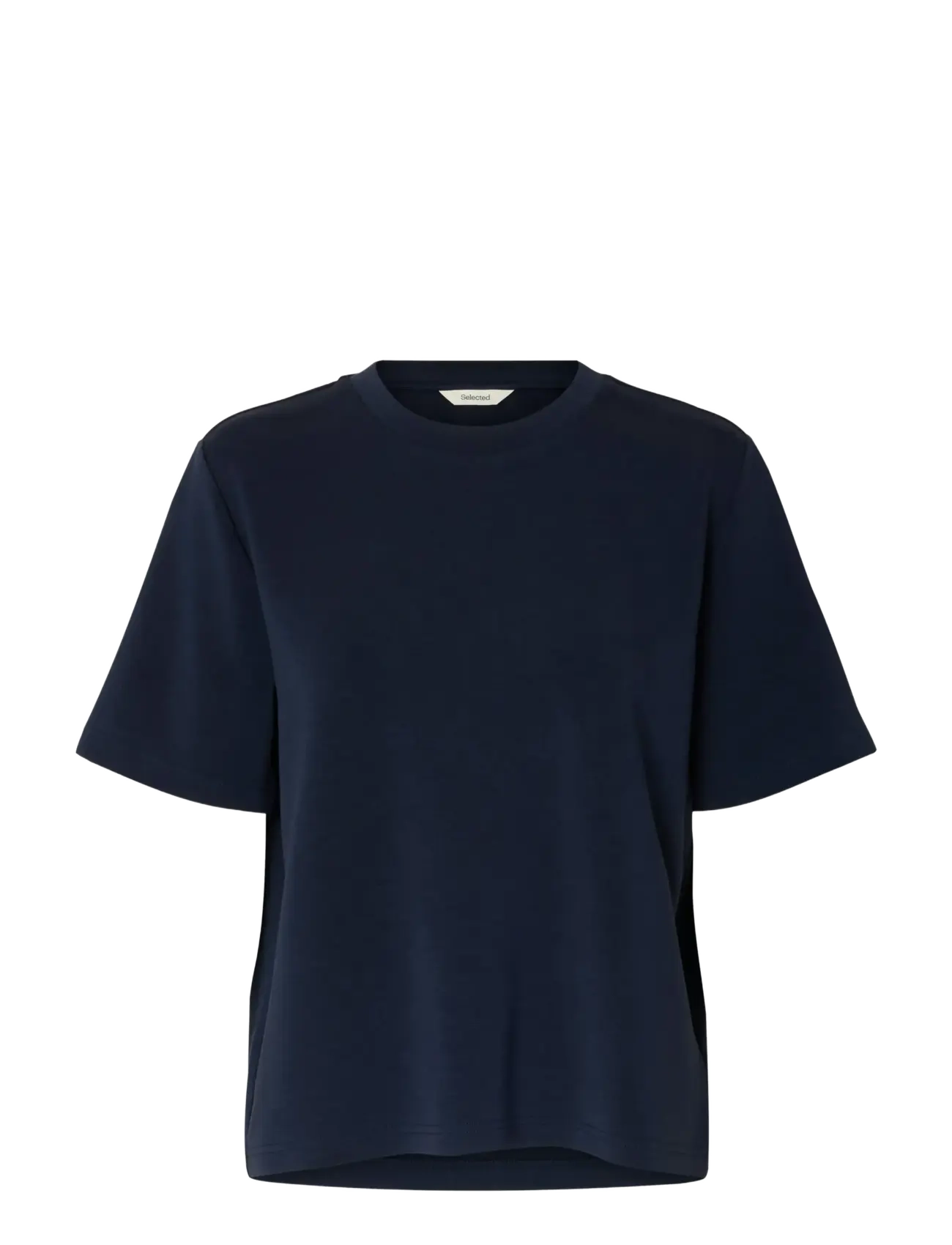 Selected SLFTENNY SS BOXY O-NECK TEE NOOS - Selected - DARK SAPPHIRE / navy