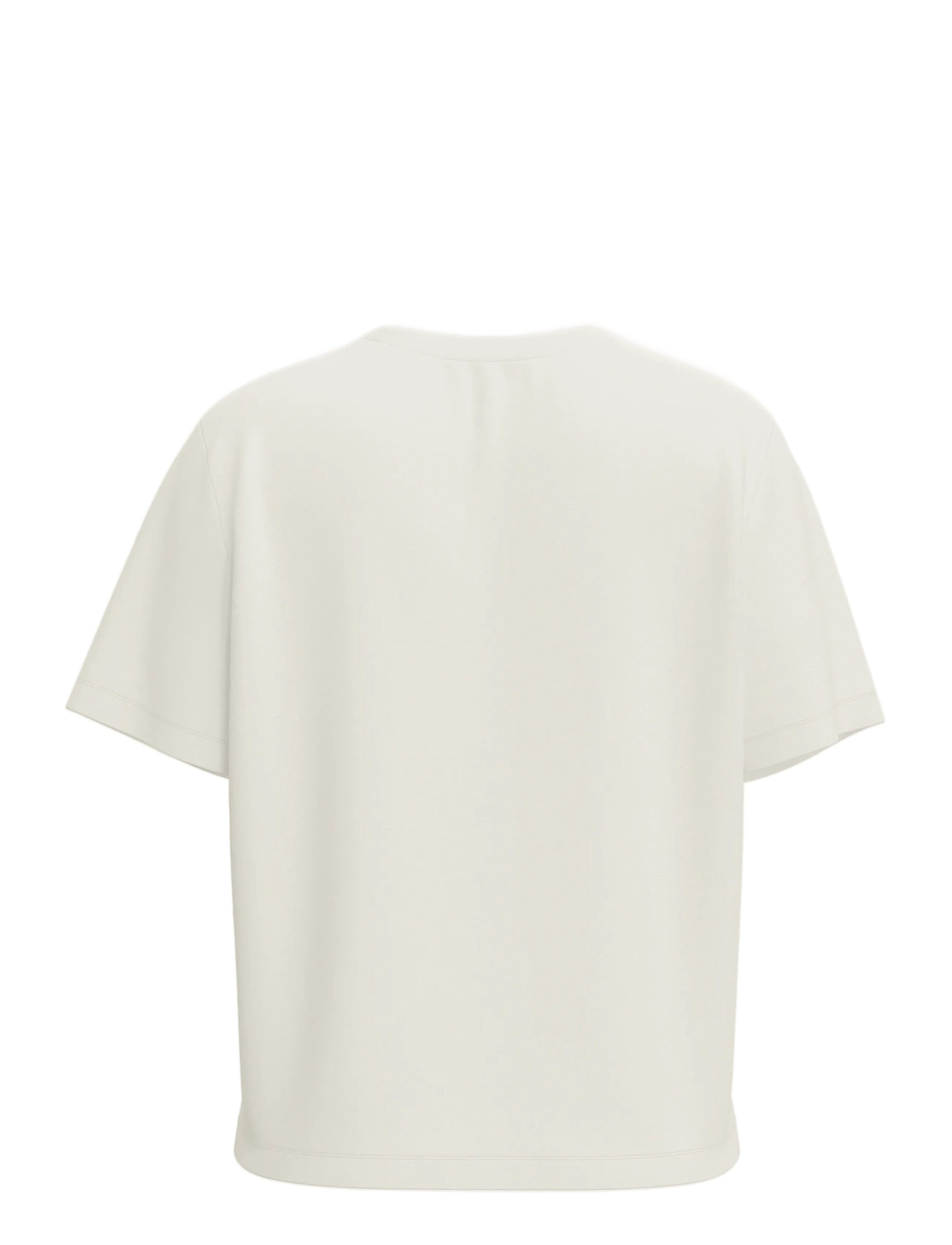 Selected - SLFTENNY SS BOXY O-NECK TEE NOOS - t-shirts - snow white - 2