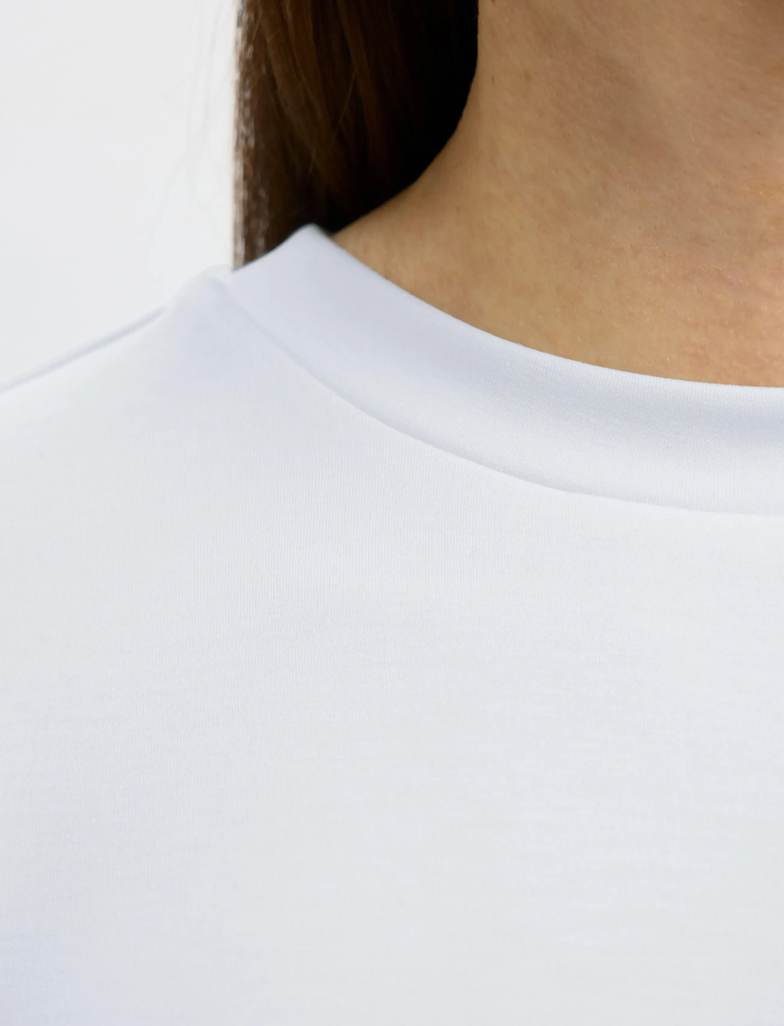 Selected - SLFTENNY SS BOXY O-NECK TEE NOOS - t-shirts - snow white - 5
