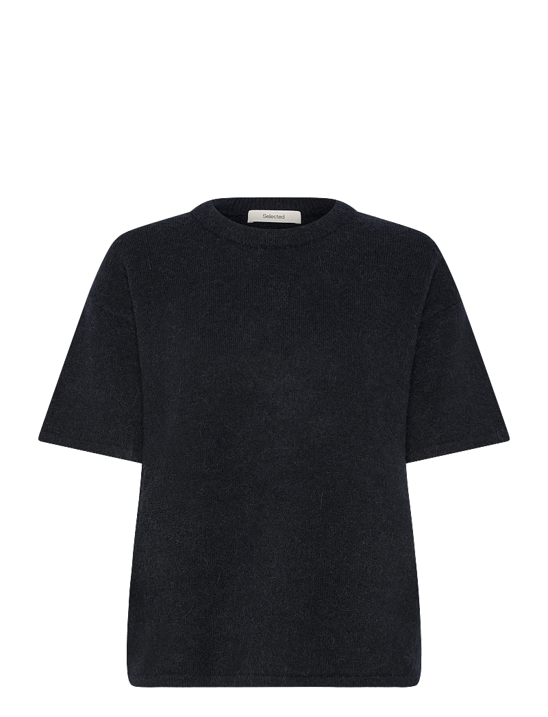 Selected - SLFLULU 2/4 KNIT O-NECK NOOS - pullover - dark sapphire - 0