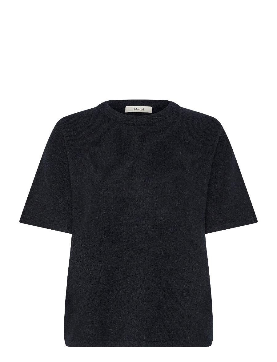 Selected - SLFLULU 2/4 KNIT O-NECK NOOS - pullover - dark sapphire - 0
