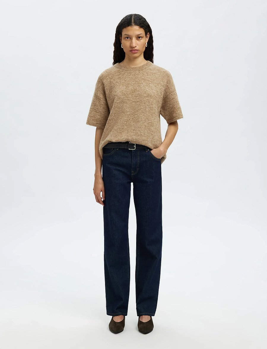 Selected - SLFLULU 2/4 KNIT O-NECK NOOS - pullover - sepia tint - 3
