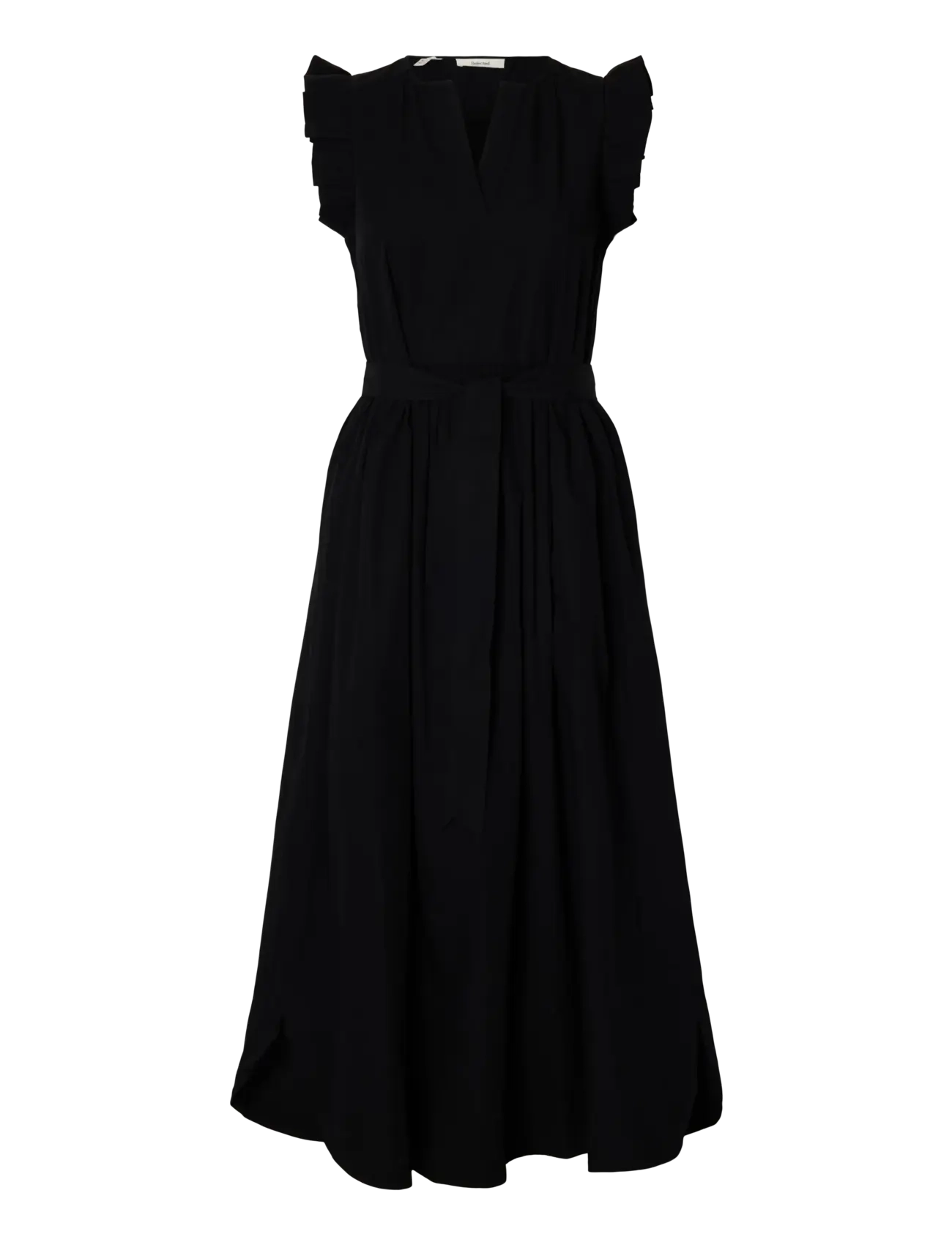 Selected SLWBLAIR-IDA REGULAR SL LONG DRESS NOOS - Plus Size - BLACK / black