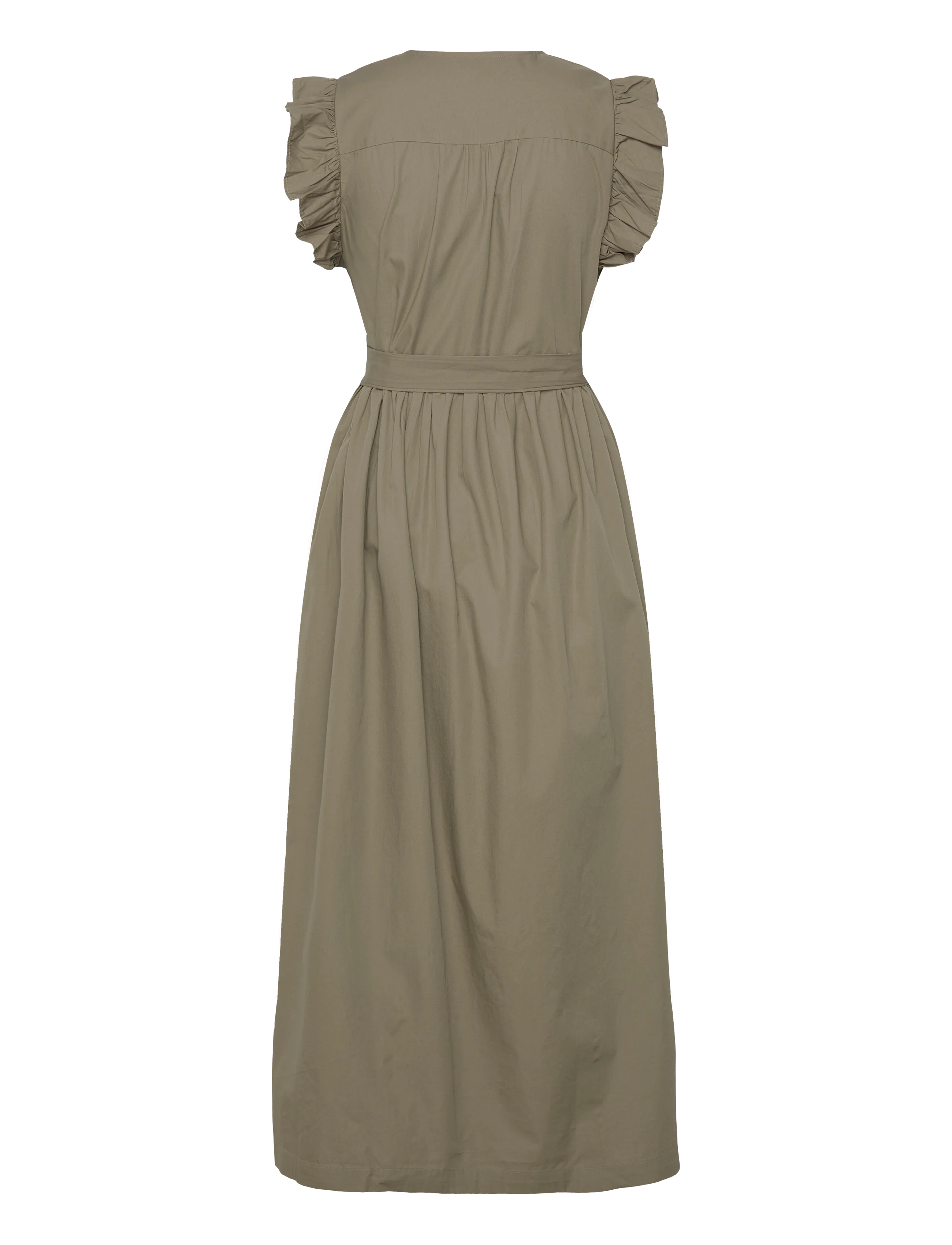 Selected - SLWBLAIR-IDA REGULAR SL LONG DRESS NOOS - sommerkleider - deep lichen green - 1