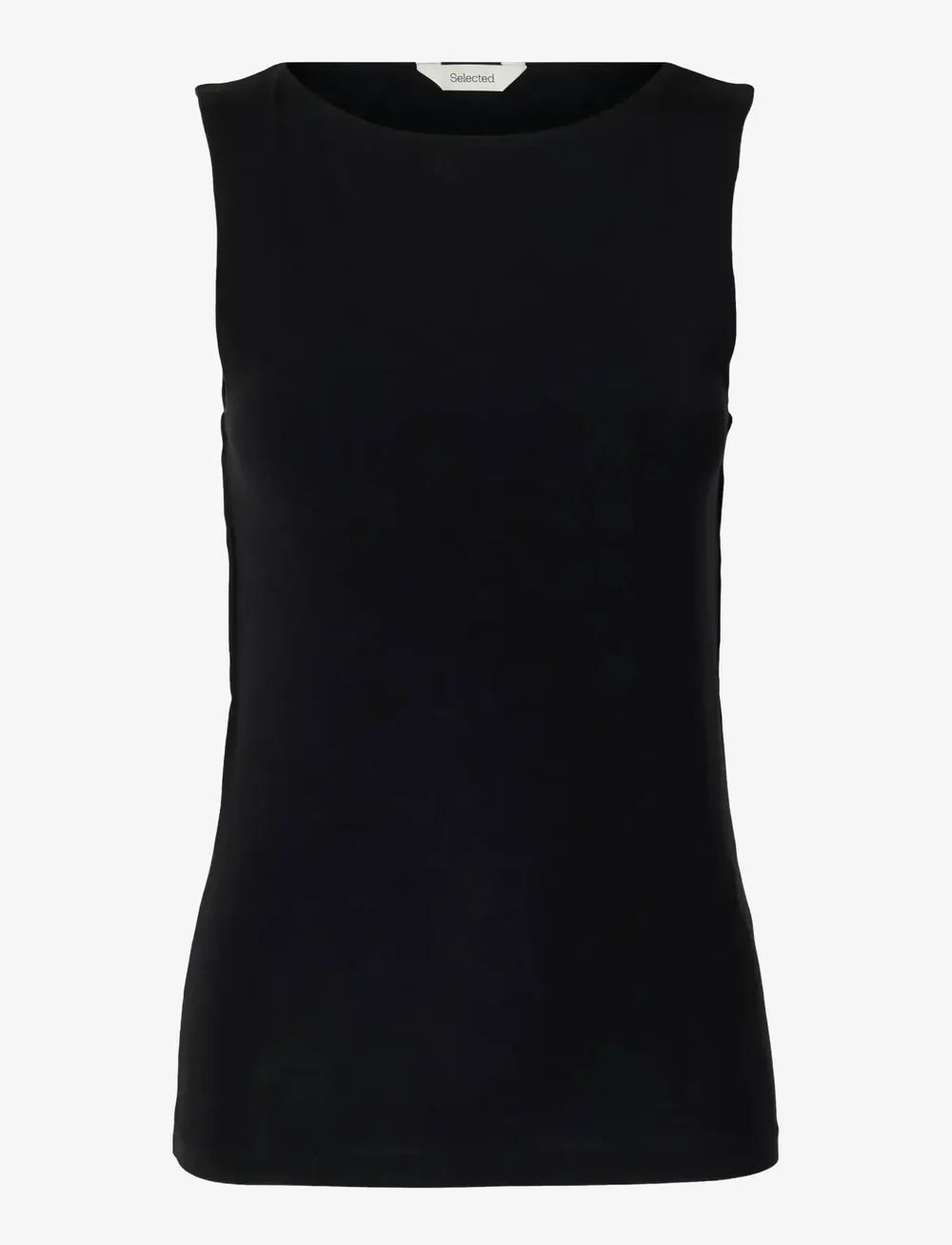 Selected - SLFMANJA SL REVERSIBLE TOP NOOS - linnen - black - 1