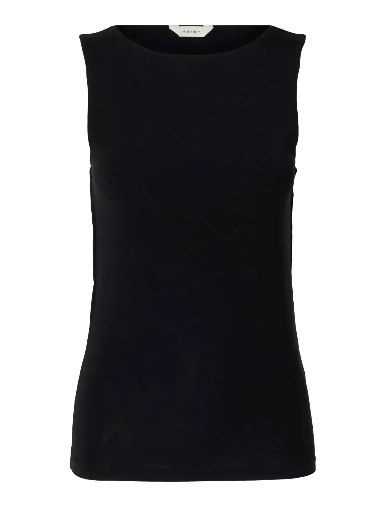 Selected SLWMANJA SL REVERSIBLE TOP NOOS - Kampagne - BLACK / black