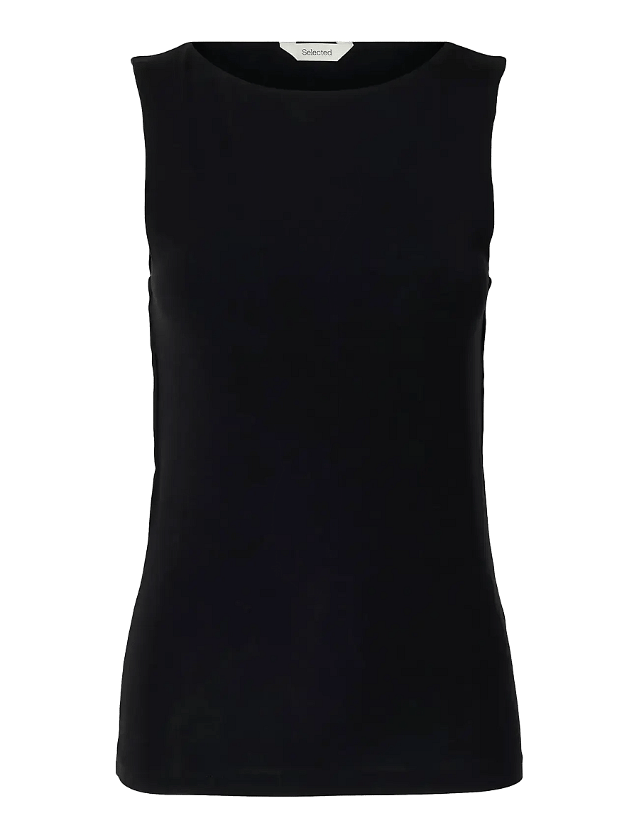 Selected - SLWMANJA SL REVERSIBLE TOP NOOS - Ärmellose tops - black - 1