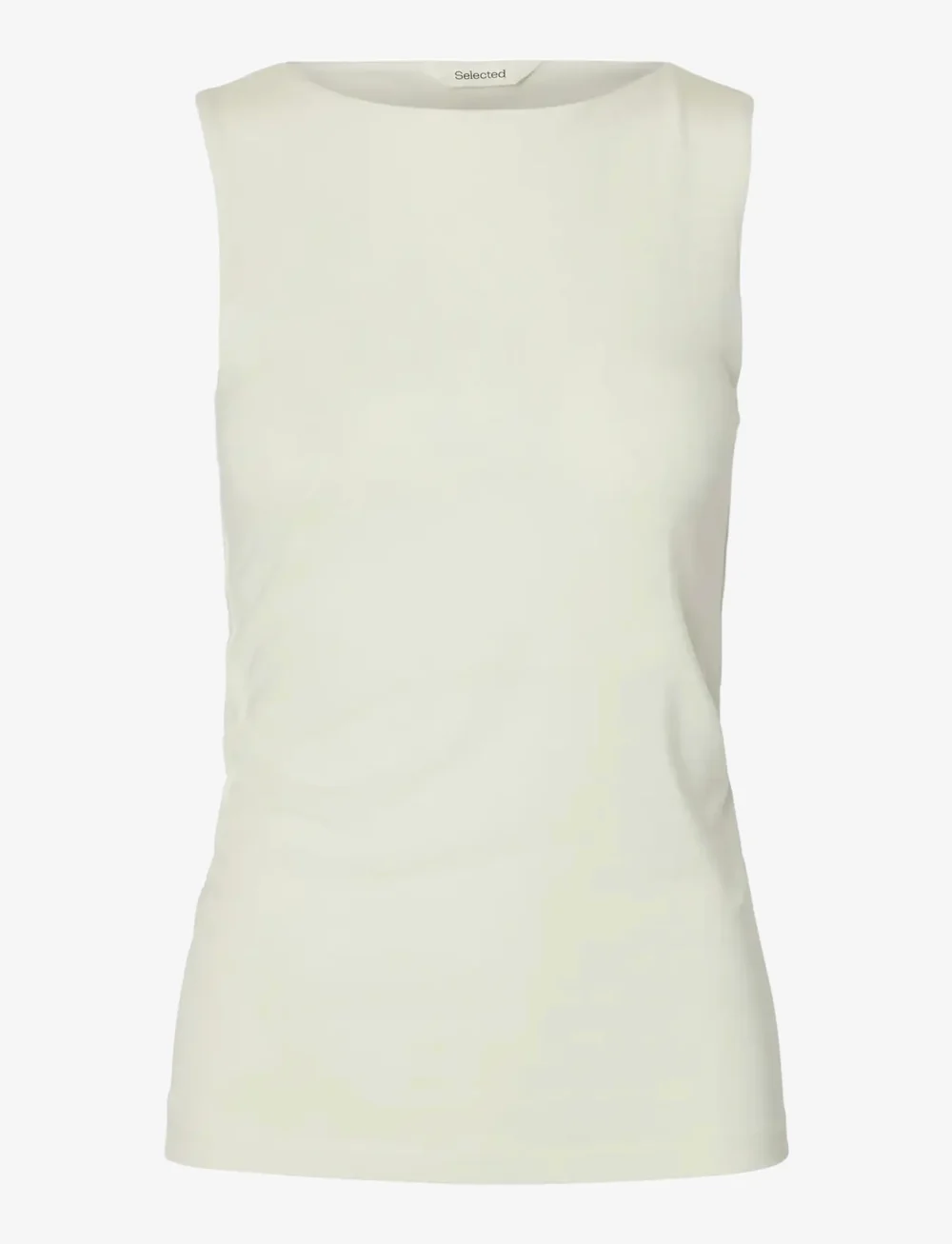 Selected - SLFMANJA SL REVERSIBLE TOP NOOS - linnen - snow white - 1