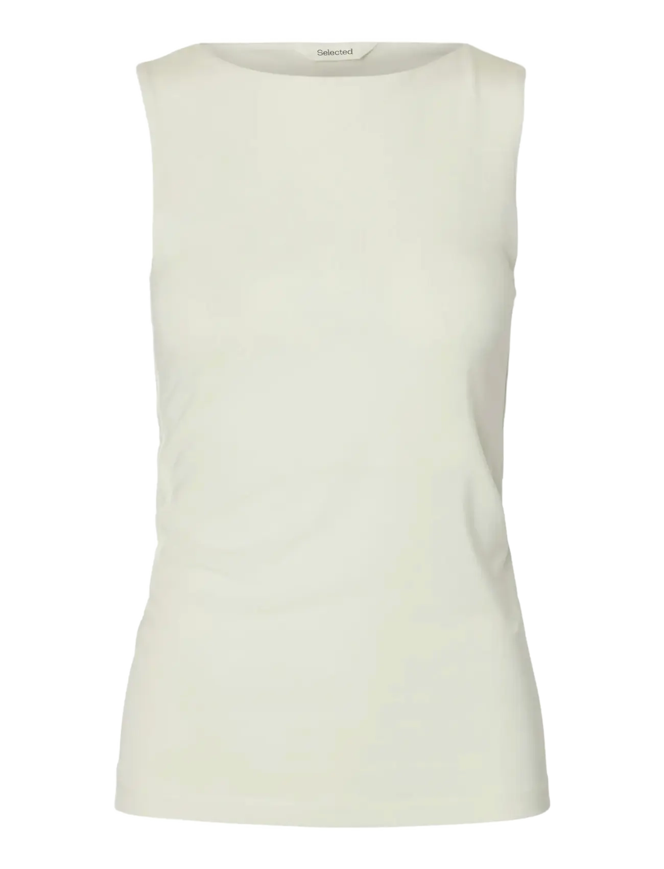 Selected SLFMANJA SL REVERSIBLE TOP NOOS - Selected - SNOW WHITE / cream