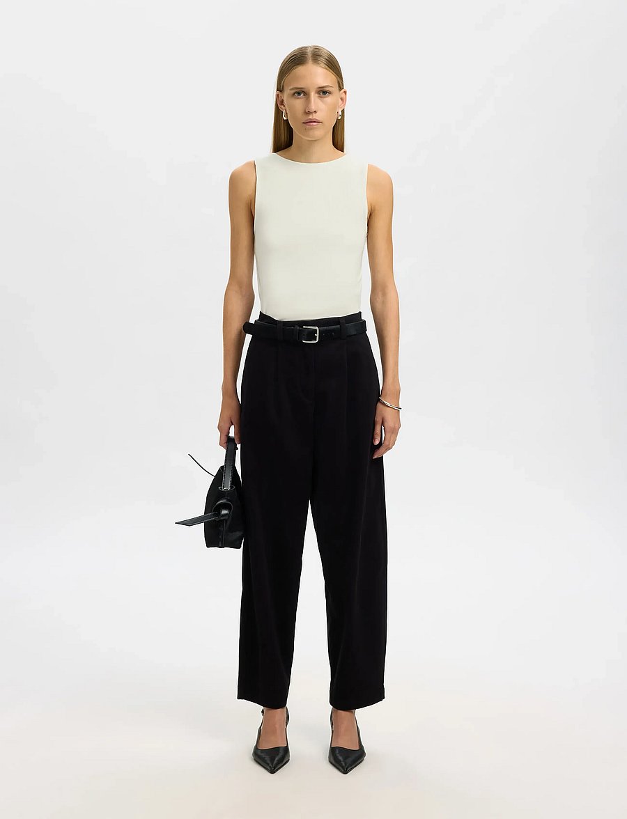 Selected - SLFMANJA SL REVERSIBLE TOP NOOS - Ärmellose tops - snow white - 5